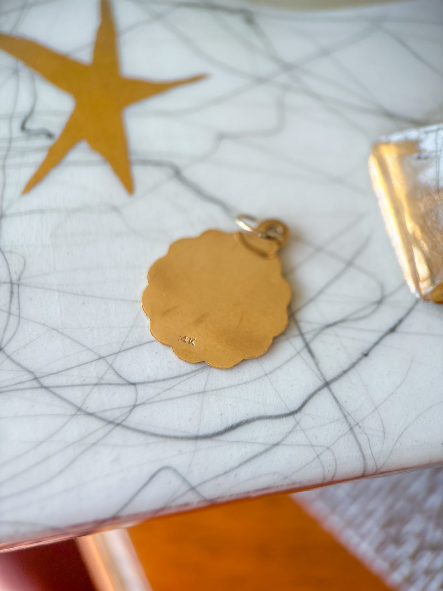 Vintage “Mother, I Love You” 14k Yellow Gold Charm