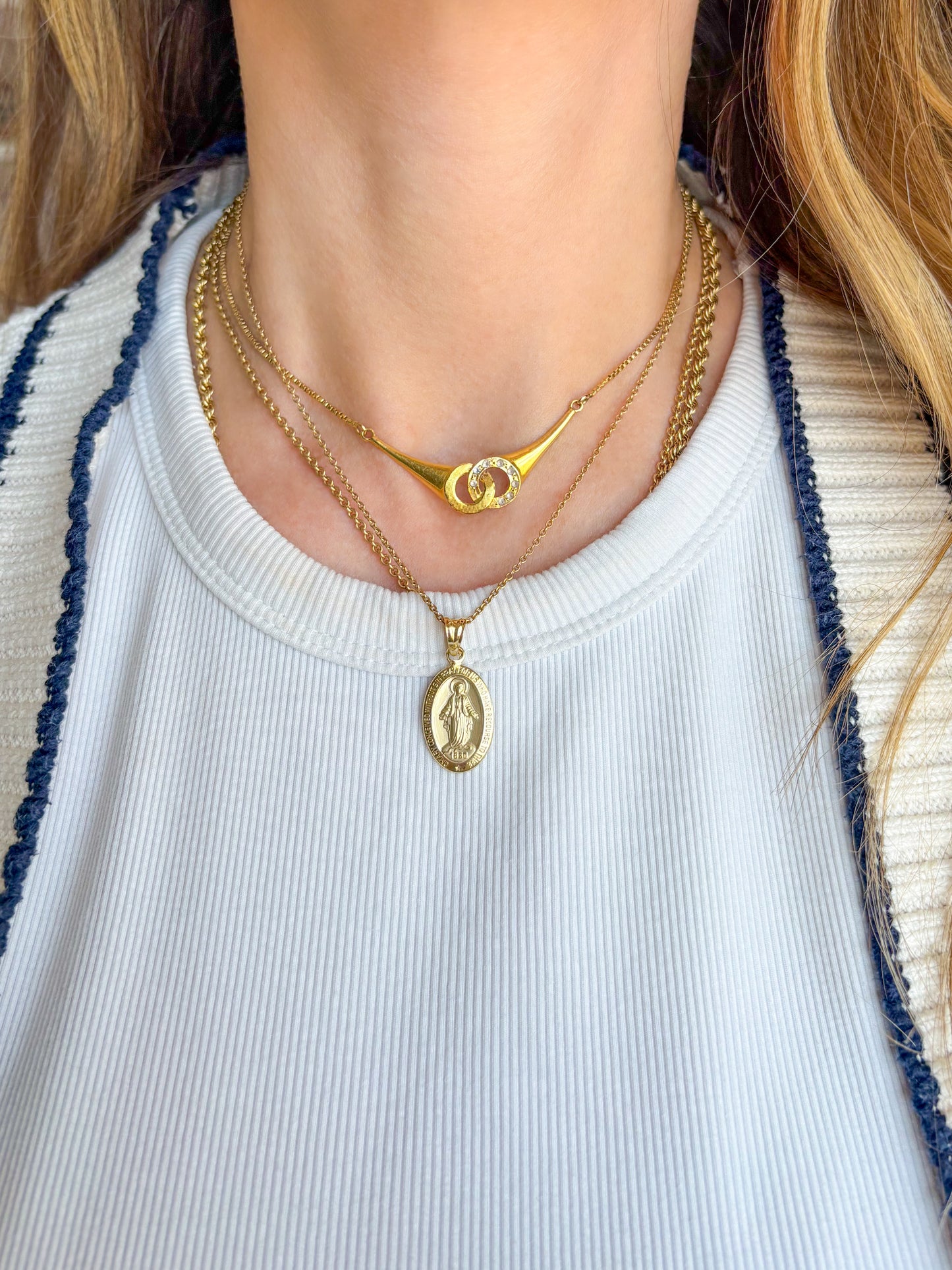 Saint Joseph and Mary 10k Yellow Gold Charms