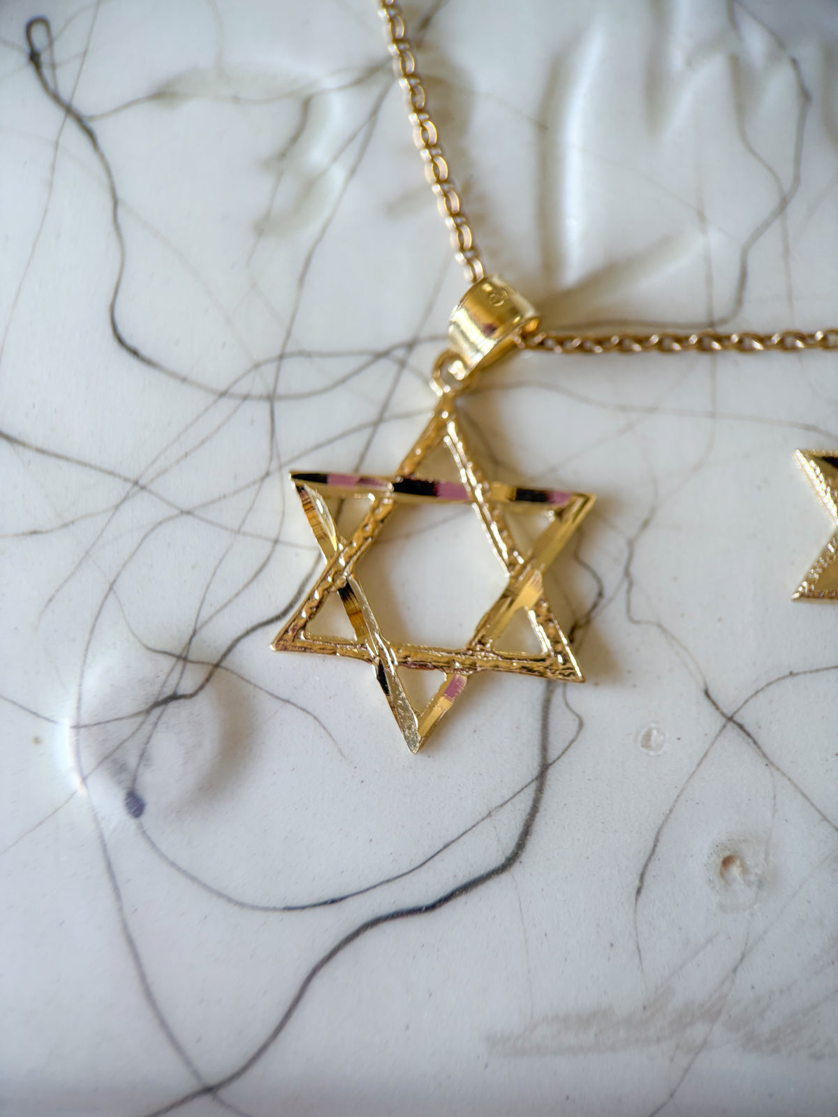 Various 10k Yellow Gold Star of David Charms