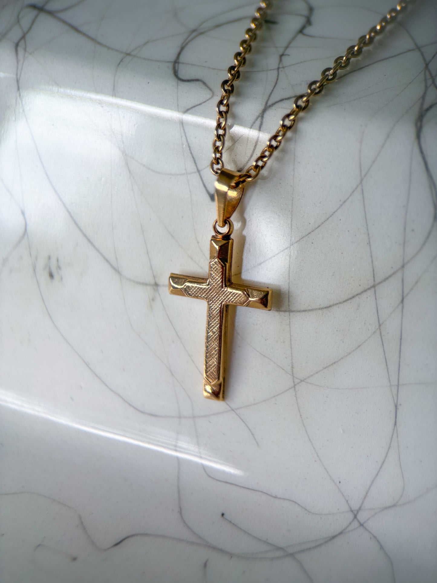 Vintage 14k Yellow Gold Cross Charms