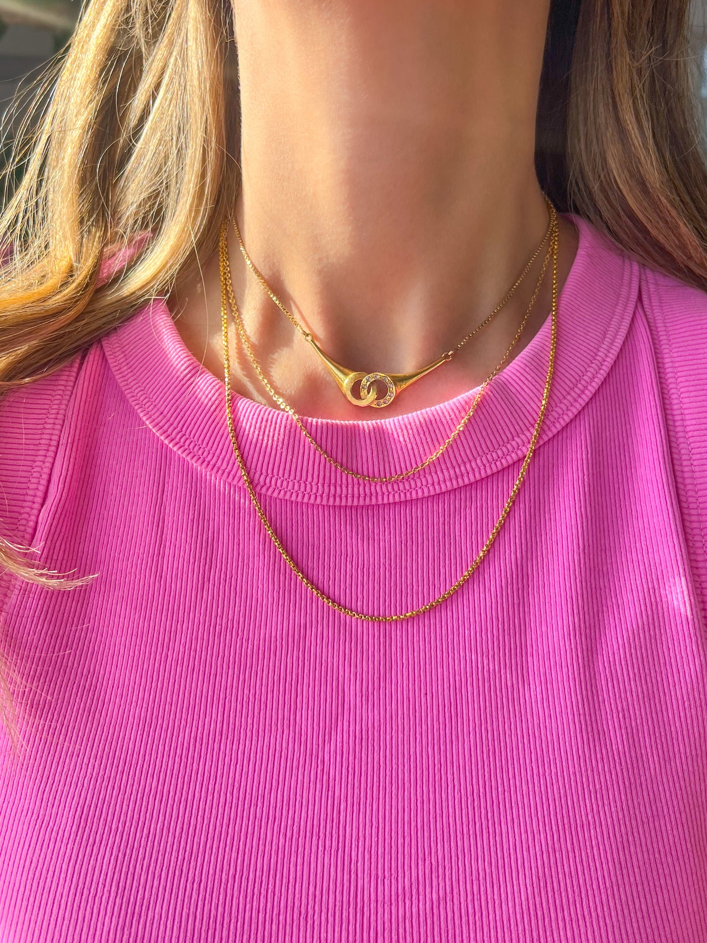 Vintage 18k Yellow Gold Cable (16 Inch) and 22k Yellow Gold Rolo (19 Inch) Chains