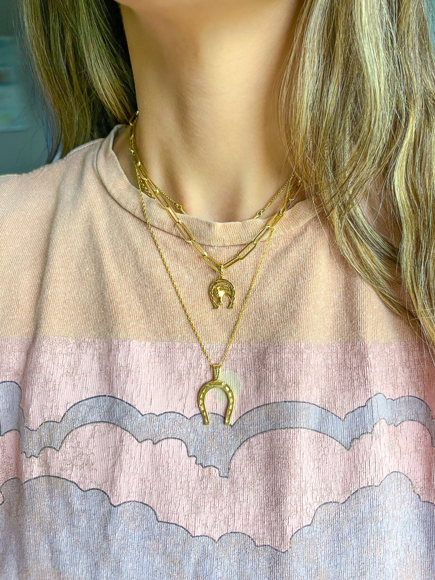 Vintage Horseshoe 14k Yellow Gold Charm