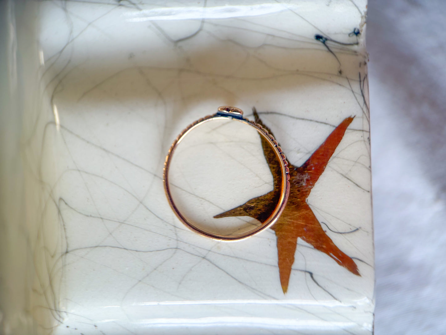Vintage Mini Heart Dainty 10k Yellow Gold Ring