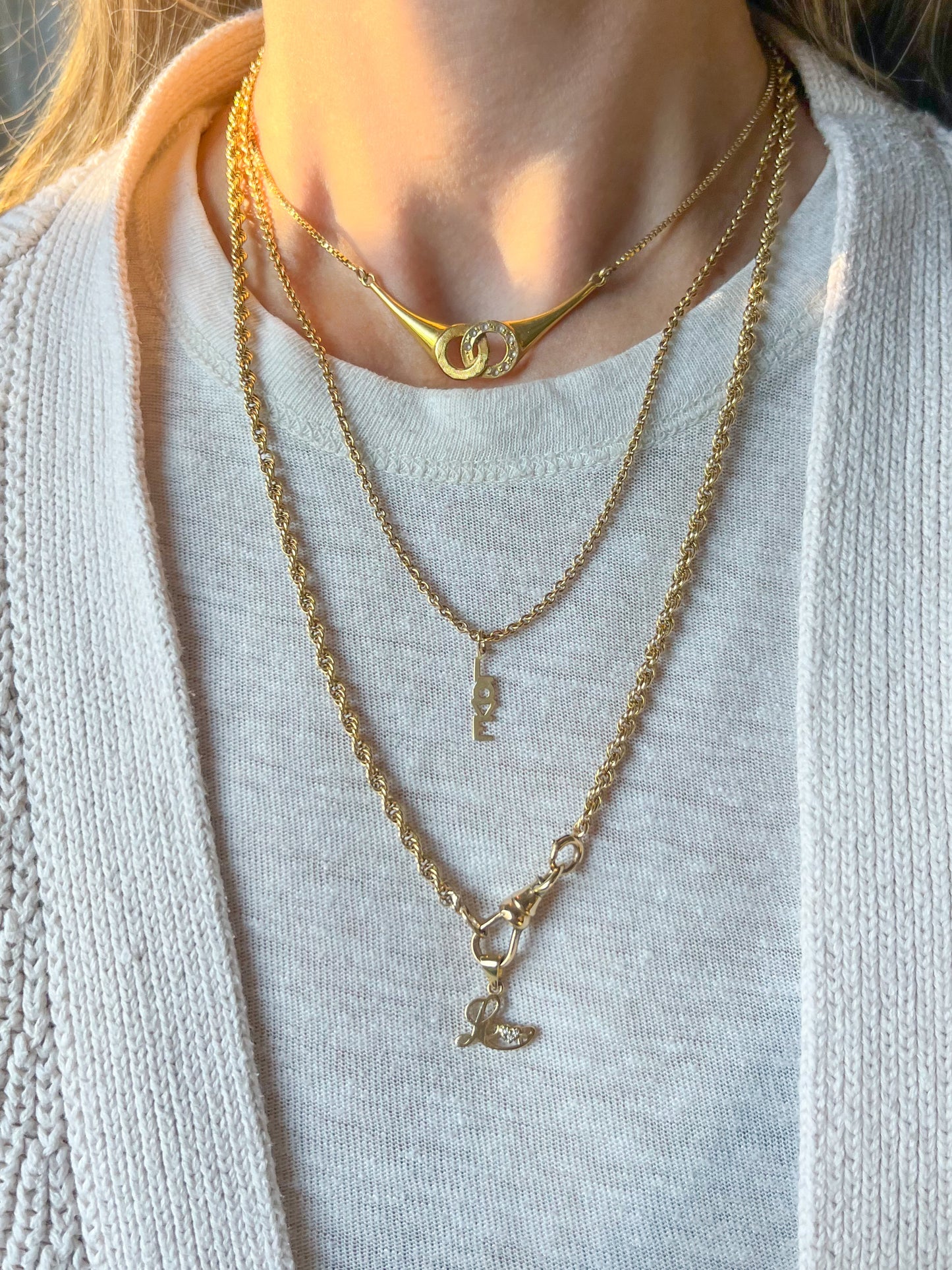 Vintage “Love” 10k Yellow Gold Charm
