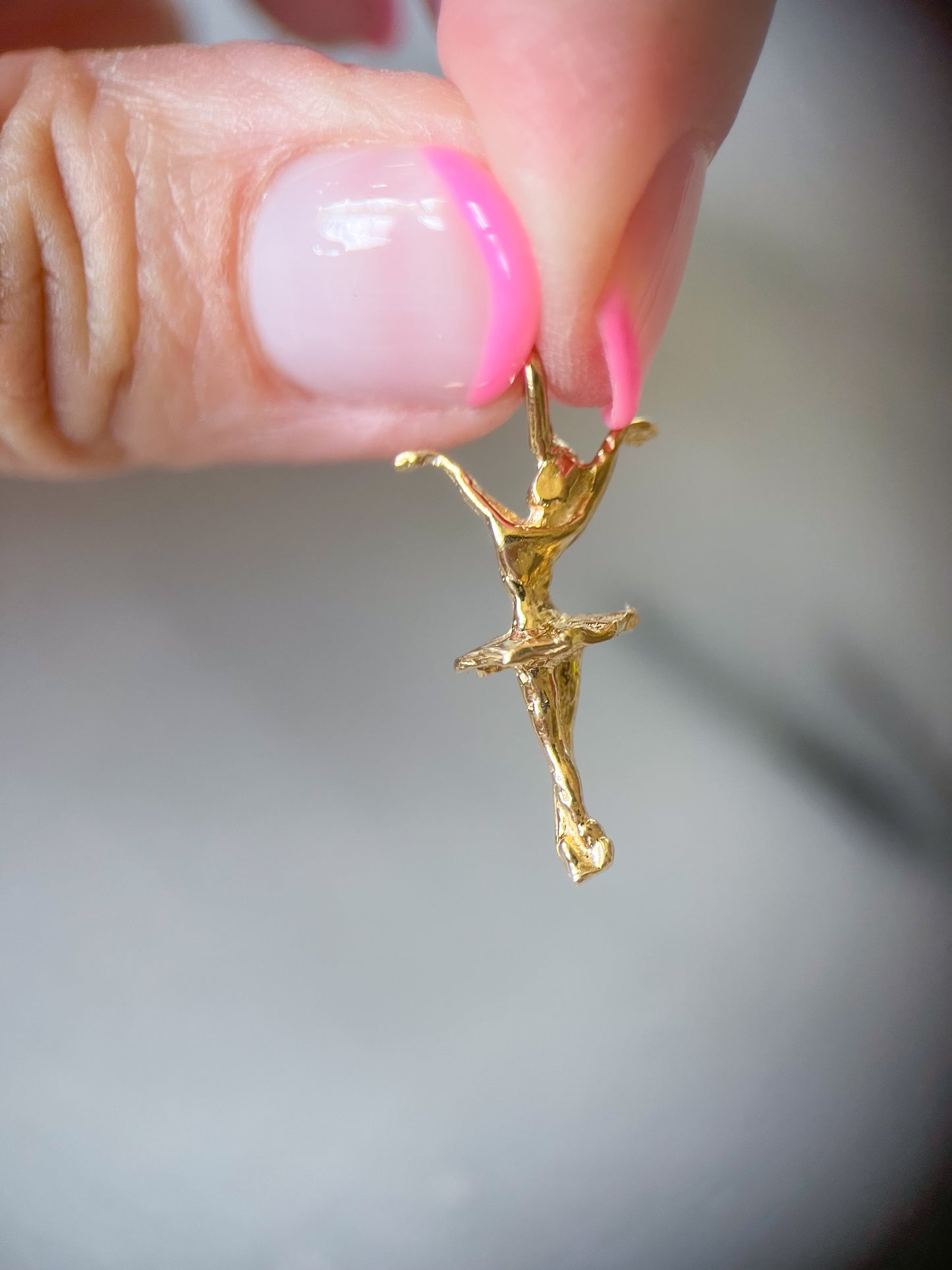 Vintage Ballerina 14k Yellow Gold Charm