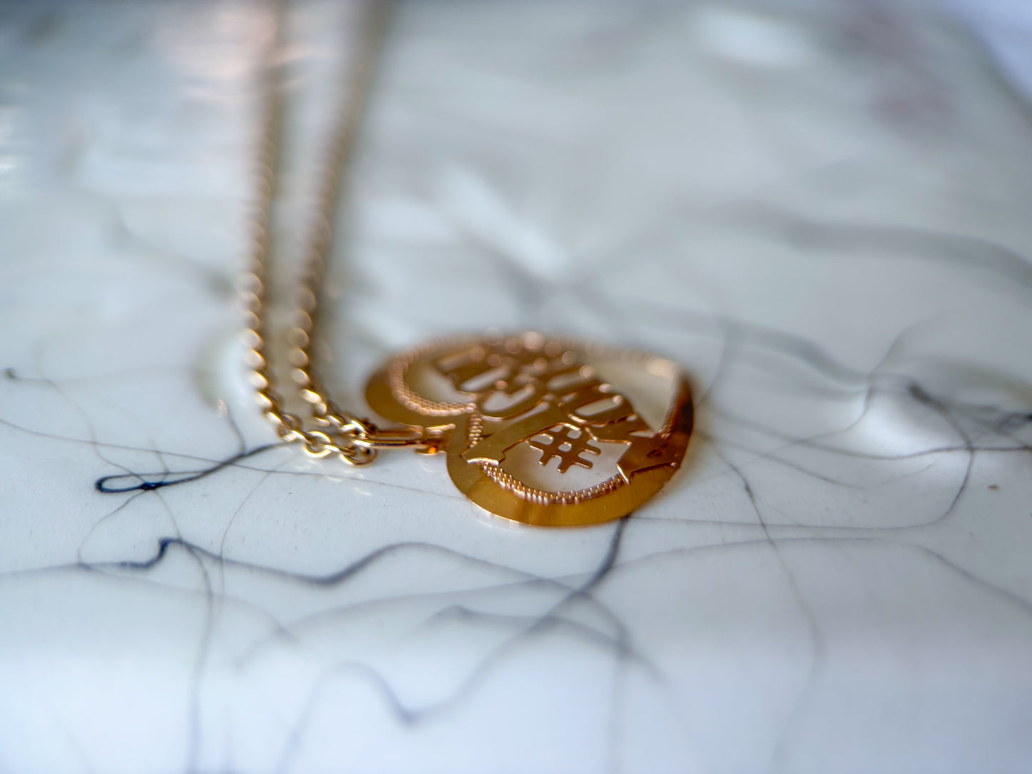Vintage "#1 God Mother" 14k Yellow Gold Charm