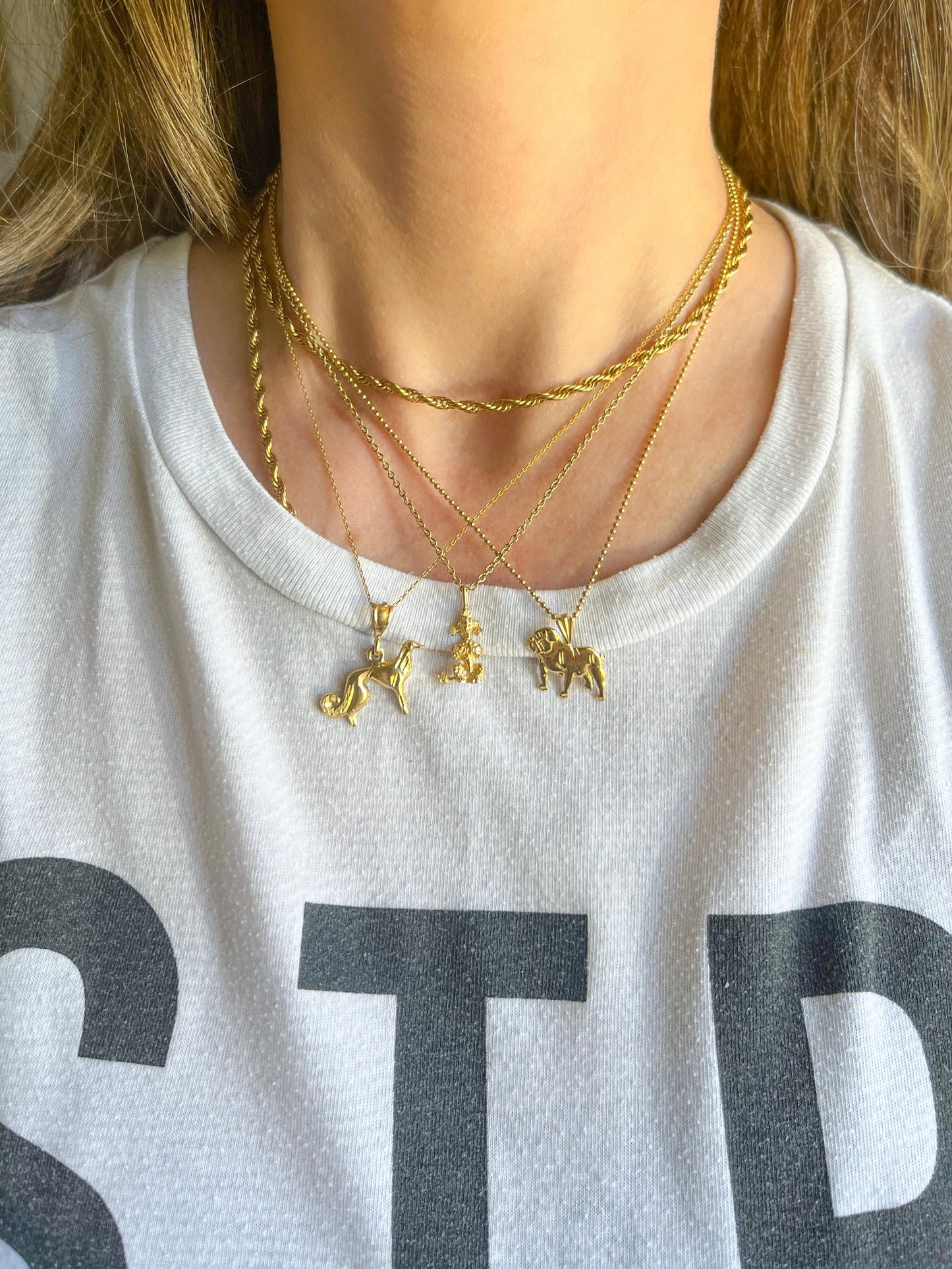 Vintage Poodle 14k Yellow Gold Dog Charm