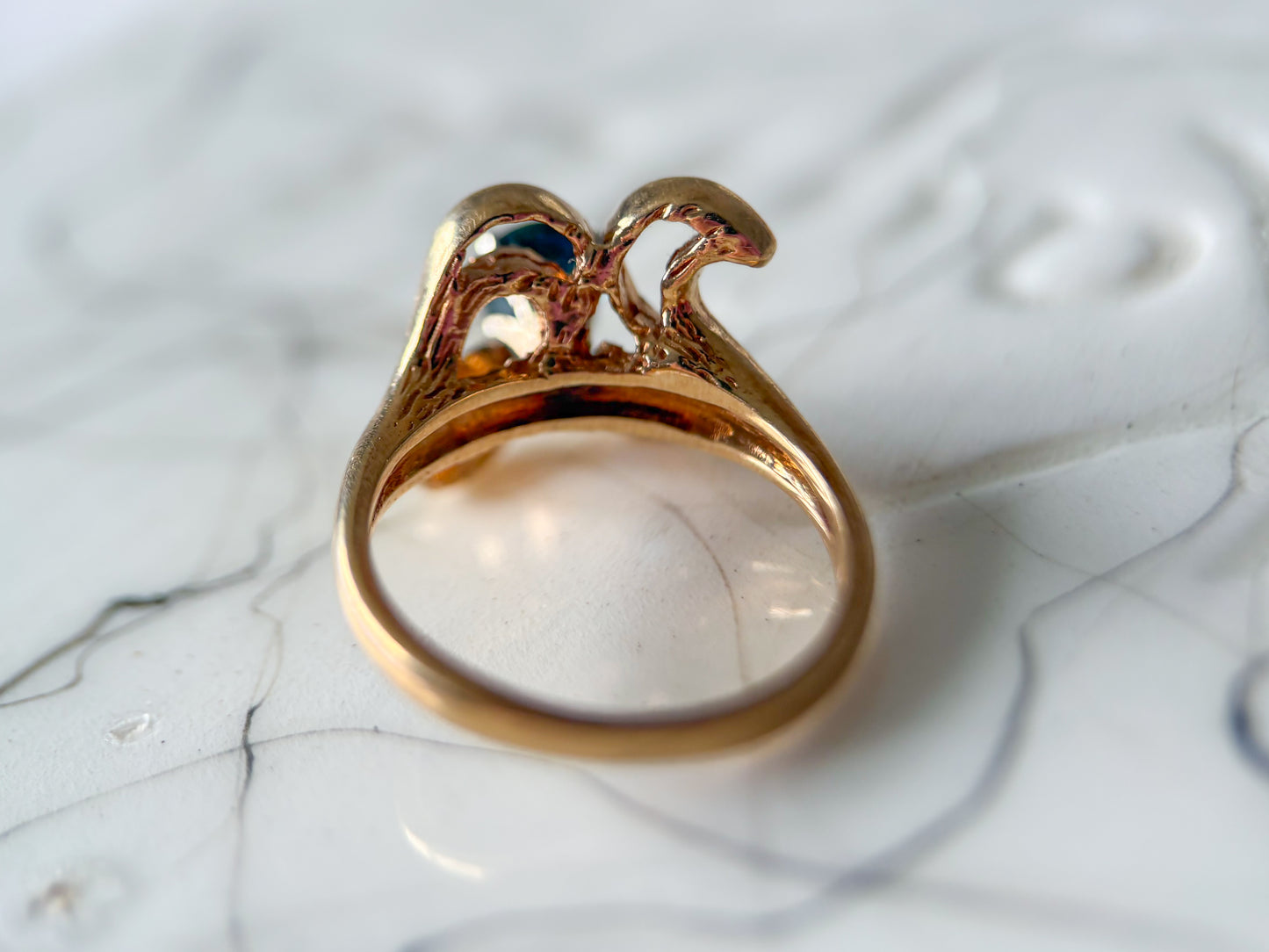 Various Vintage Natural Topaz 14k Yellow Gold Rings