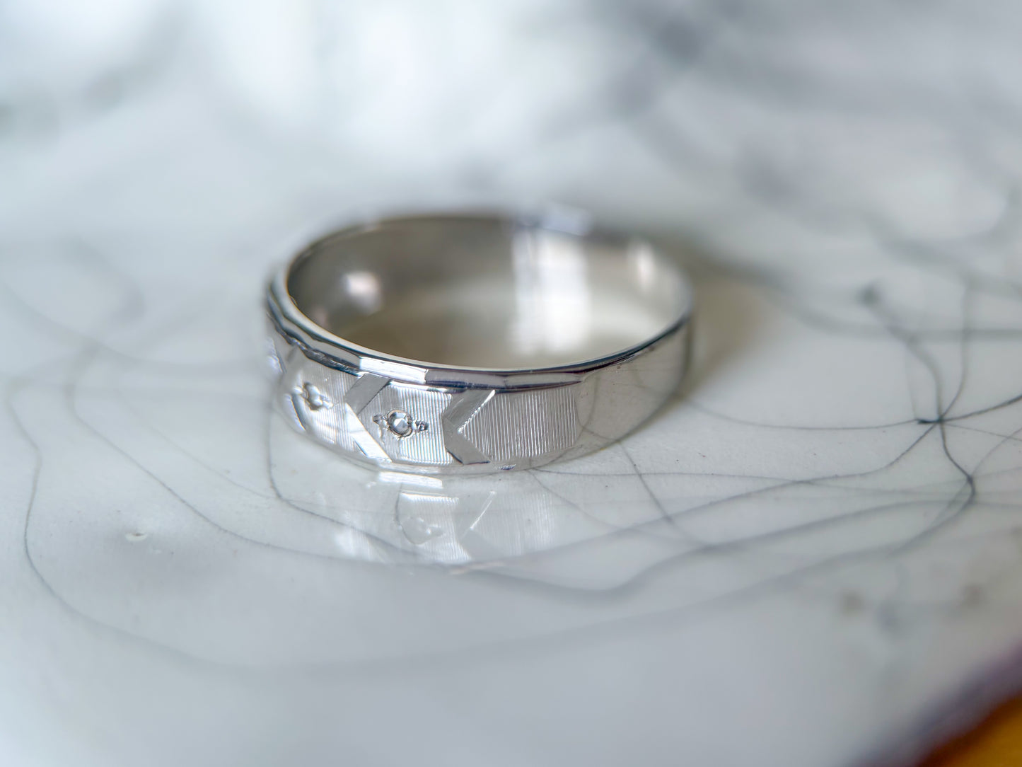 Various Vintage Natural Diamond 18k White Gold Rings