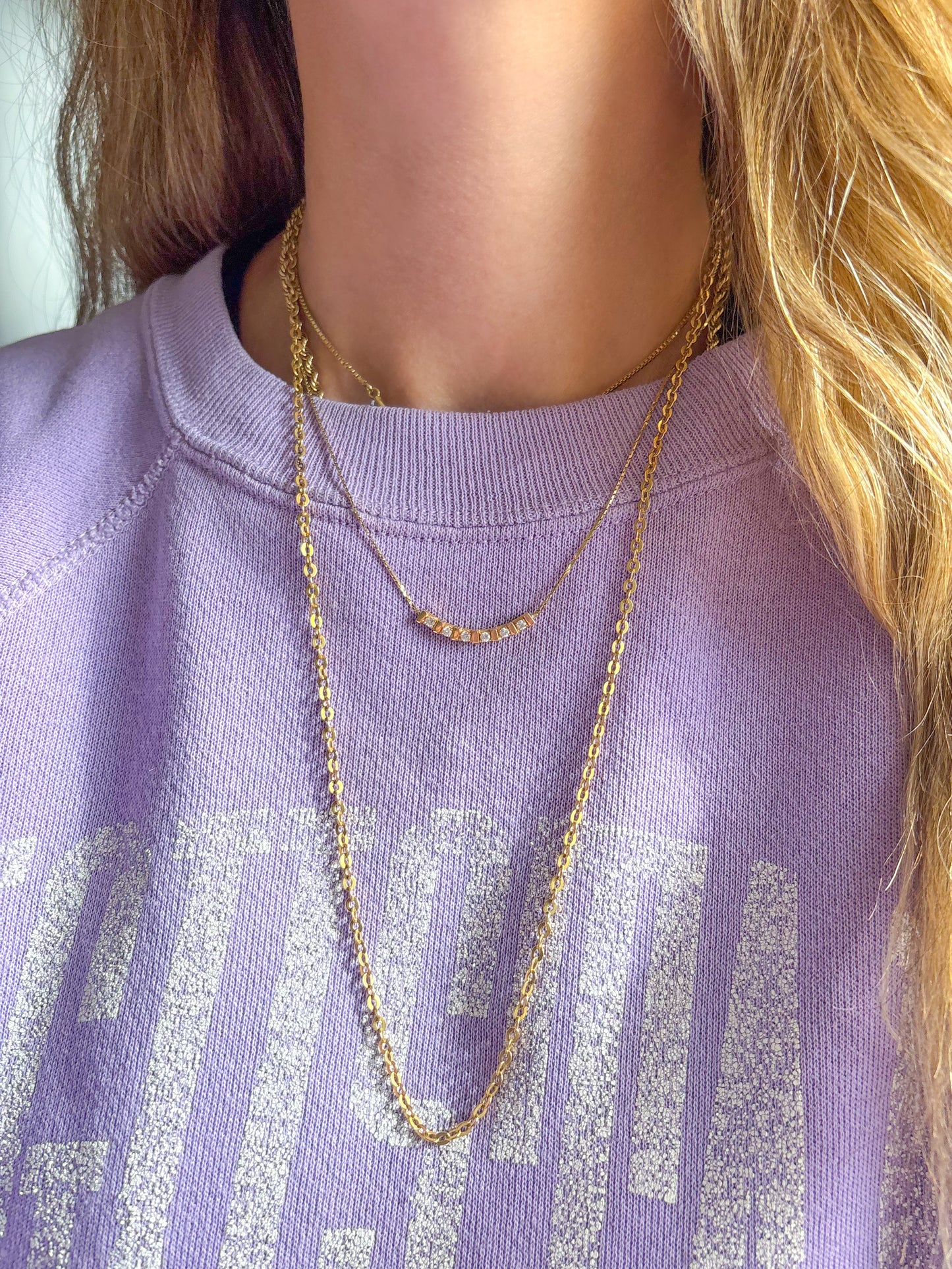 Vintage Cable Chain 18k Yellow Gold 24 Inch Chain