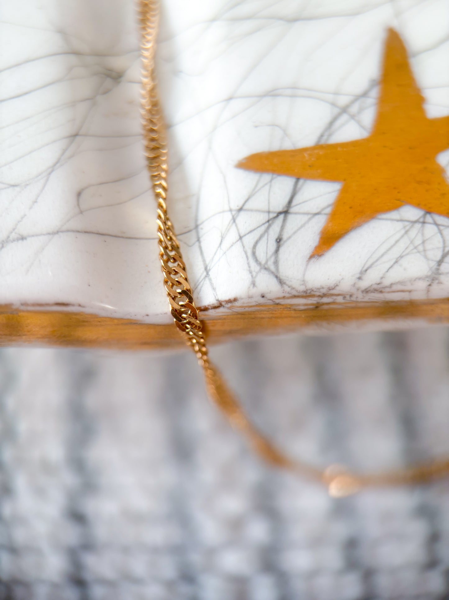 Vintage Twisted Curb Chain 10k Yellow Gold 24 Inch Necklace