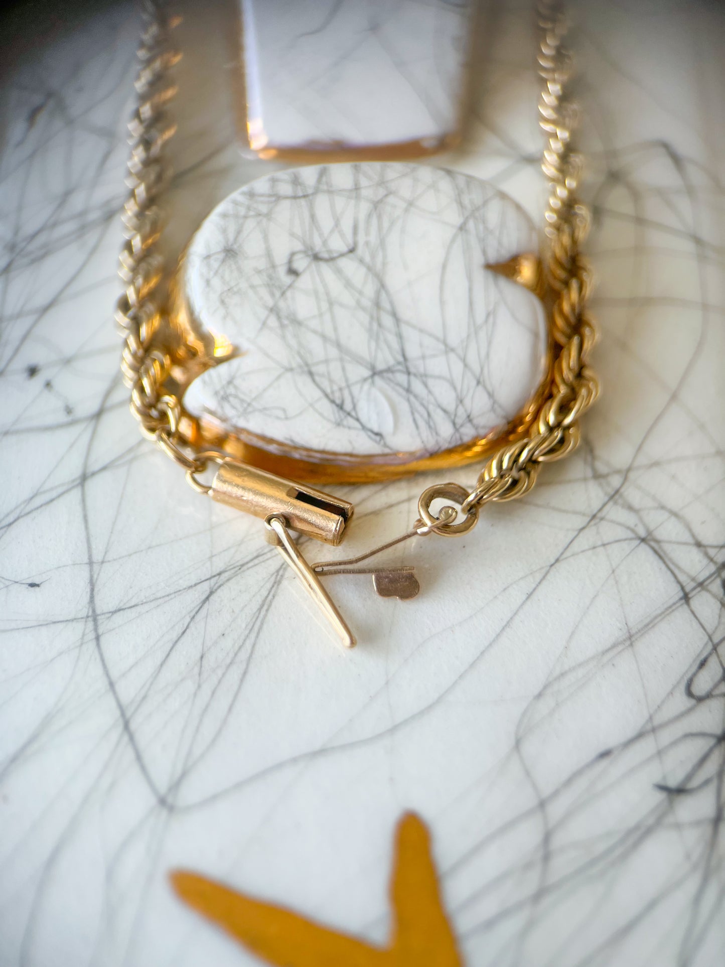 Vintage Rope Chain 14k Yellow Gold 7.5 Inch Bracelet