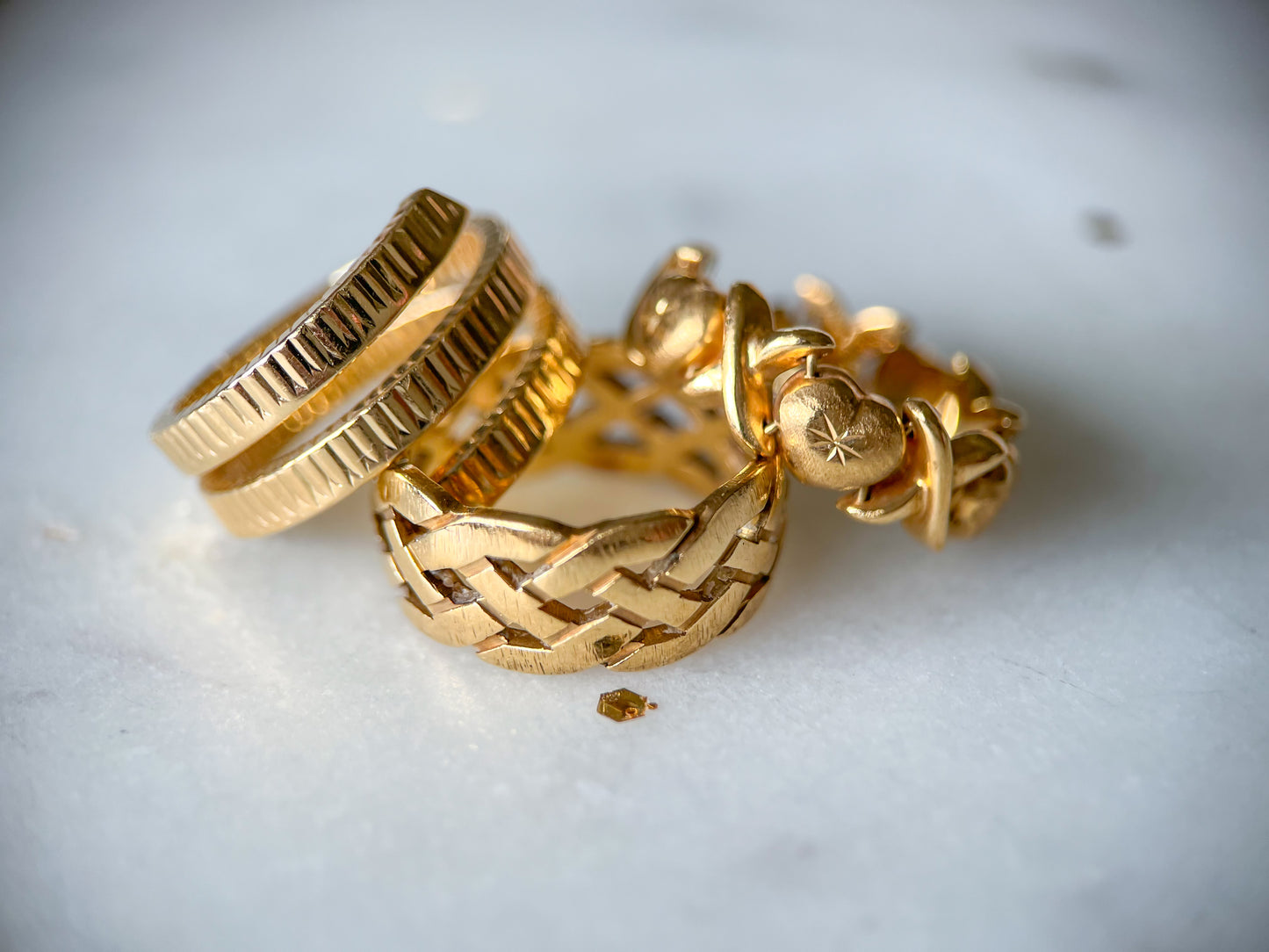 Vintage 14k Yellow Gold Ribbon Ring