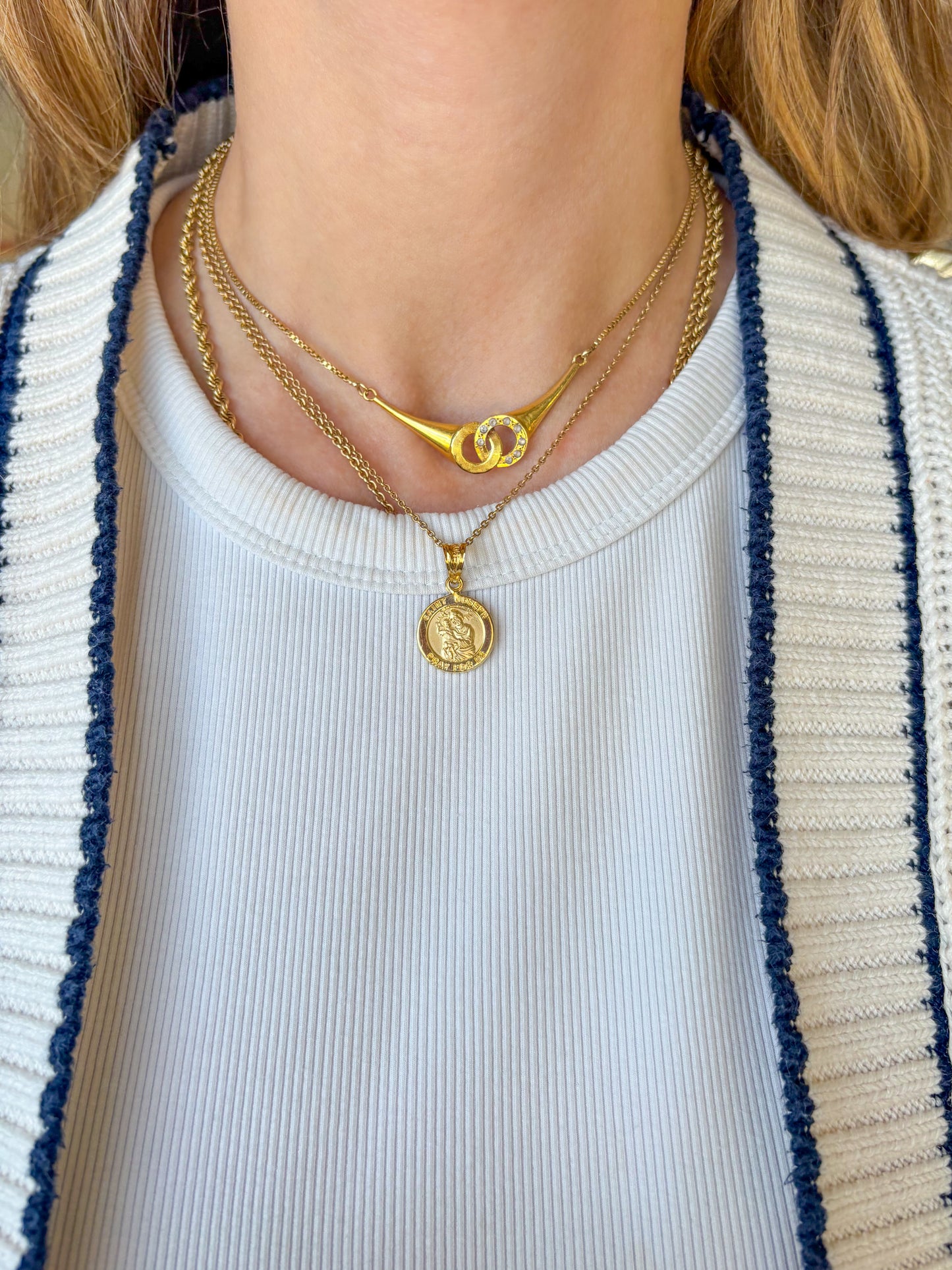 Saint Joseph and Mary 10k Yellow Gold Charms