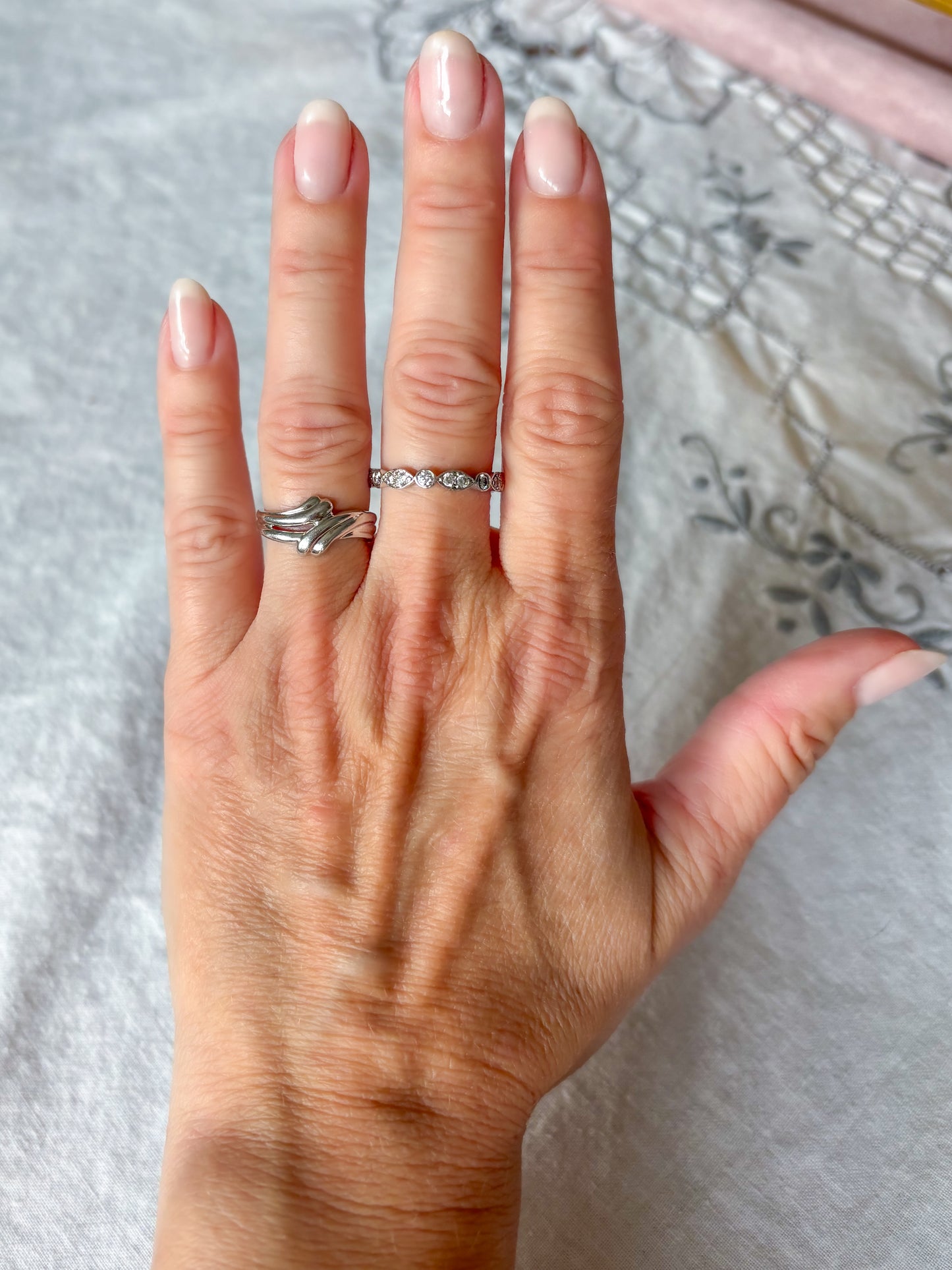 Various Vintage Platinum Rings