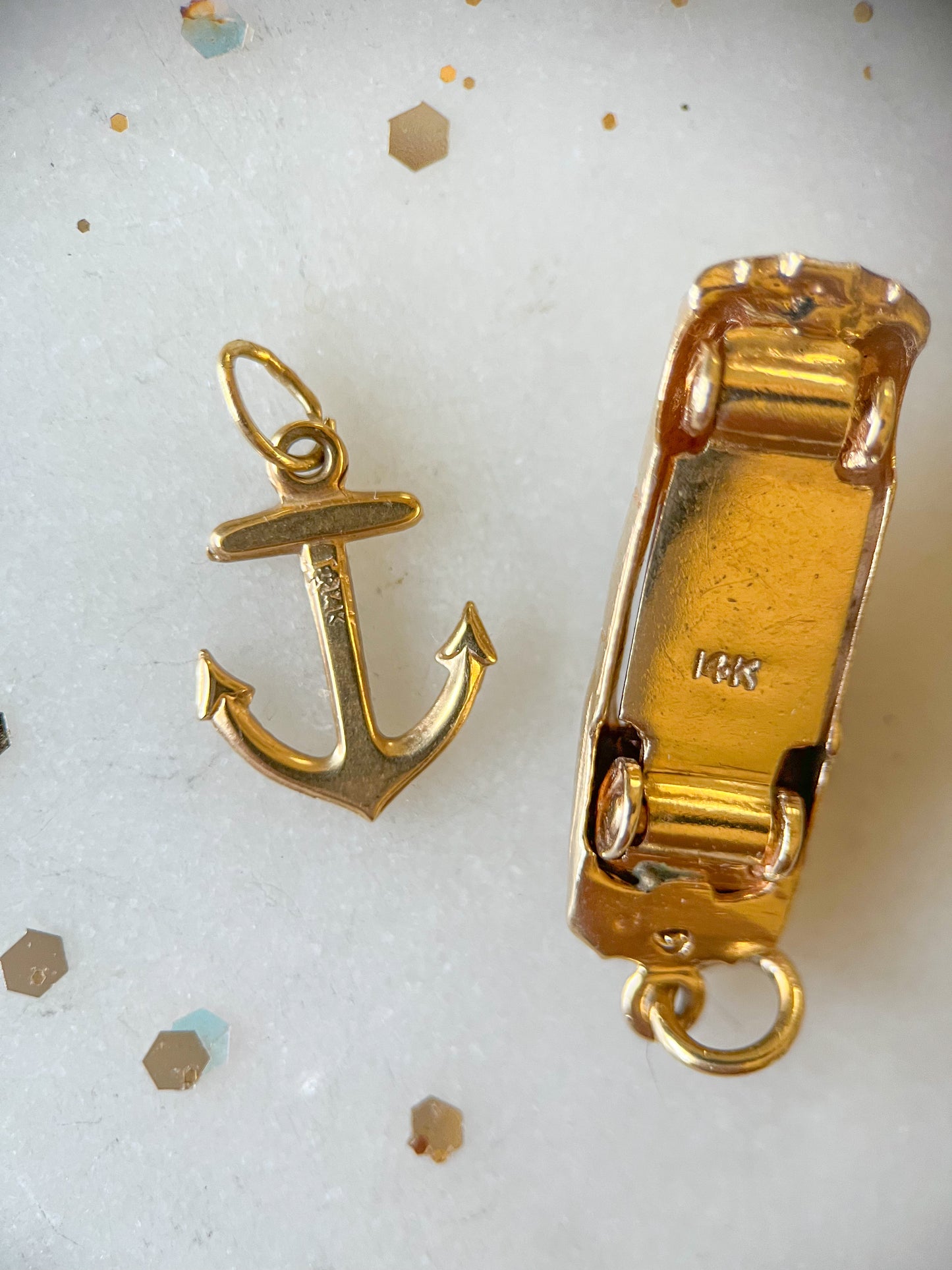 Vintage Convertible Car 14k Yellow Gold Charm