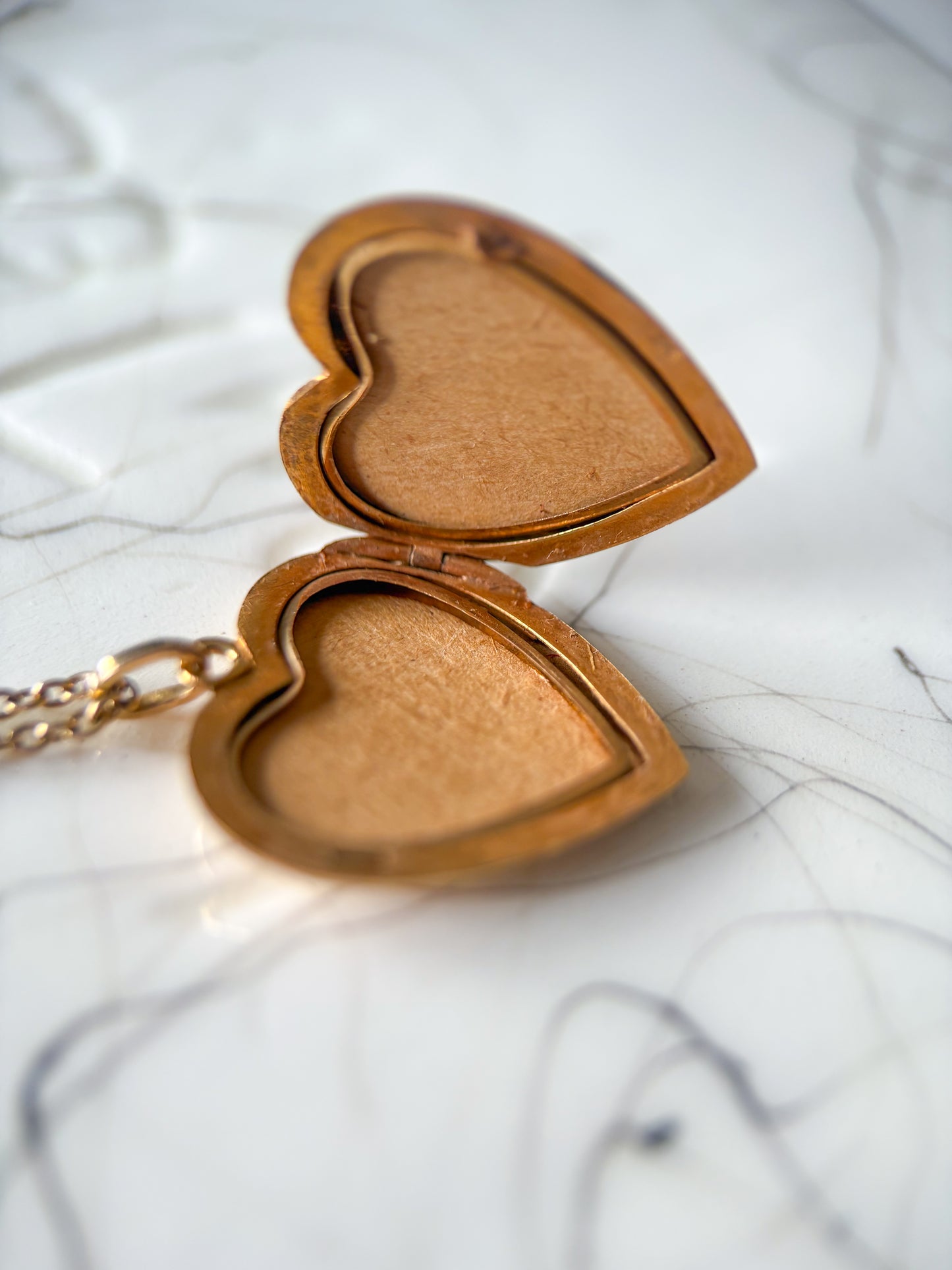 Vintage Heart Locket 14k Yellow Gold Charm