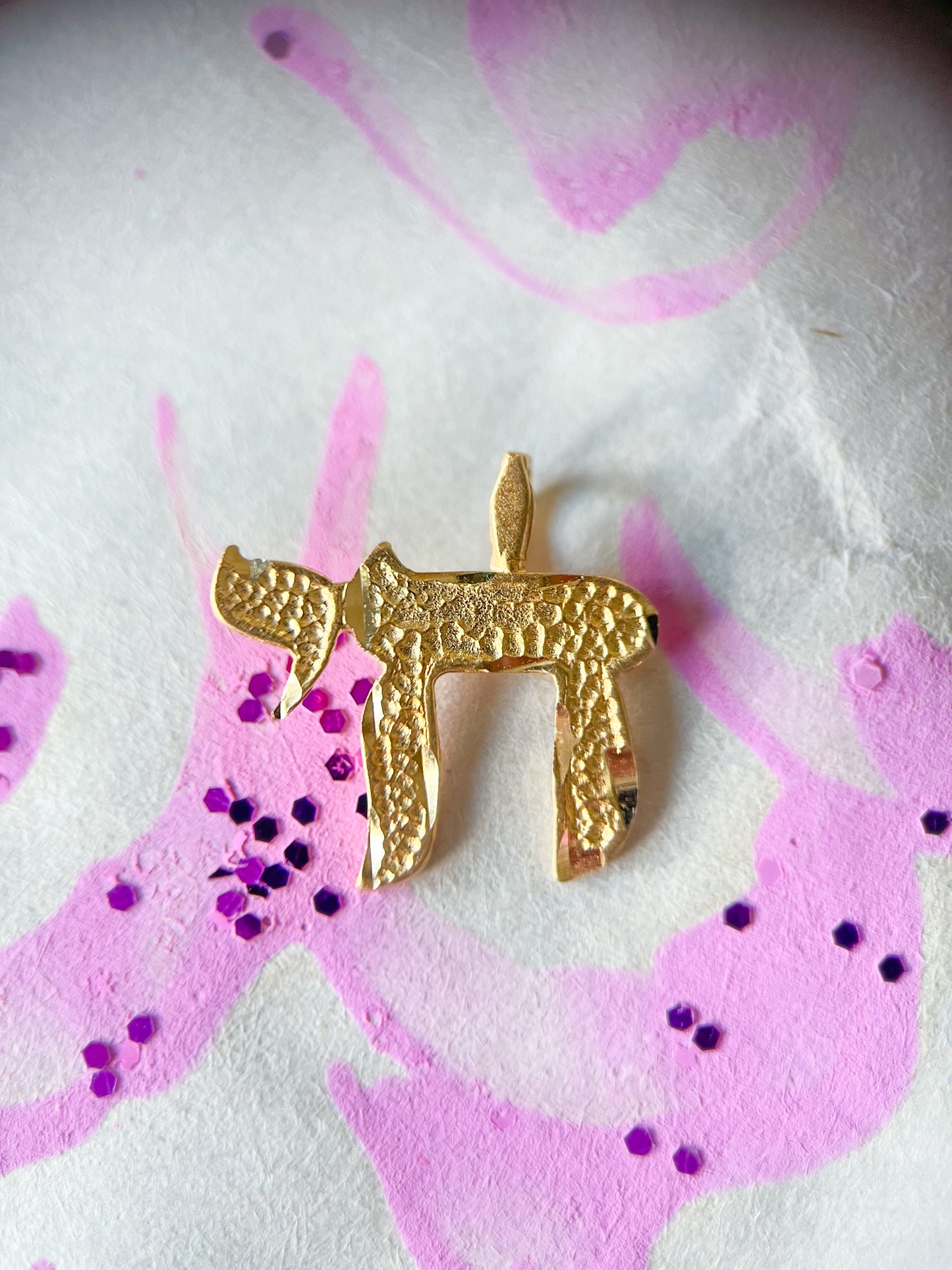 Vintage Small Chai 14k Yellow Gold Charm