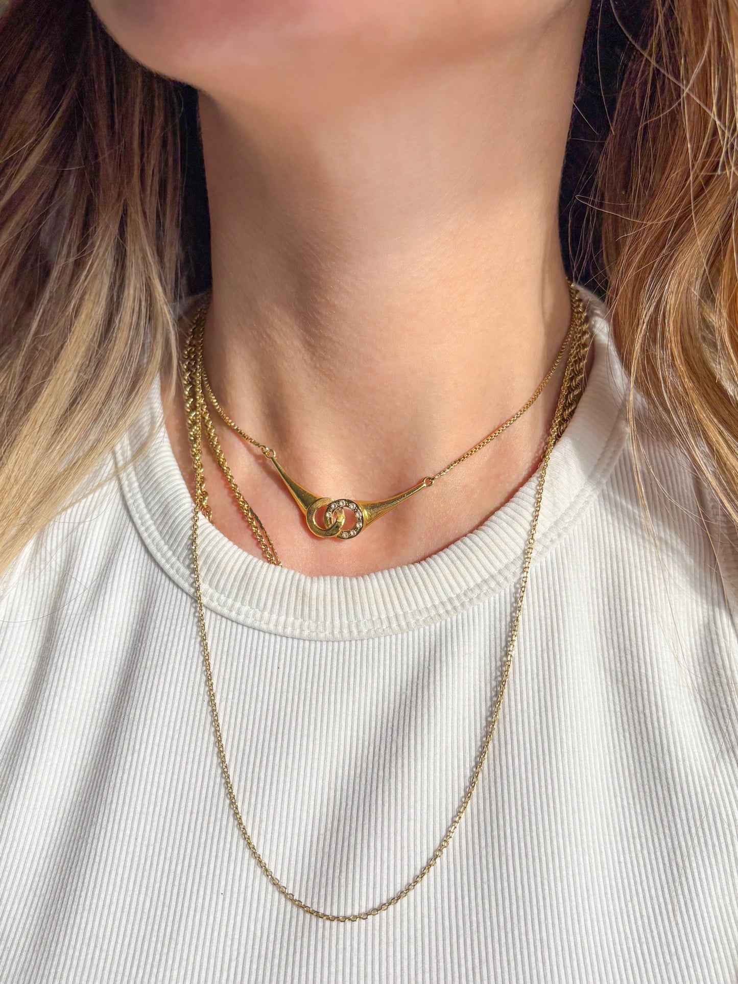 Vintage Cable Chain 14k Yellow Gold 21 Inch Necklace
