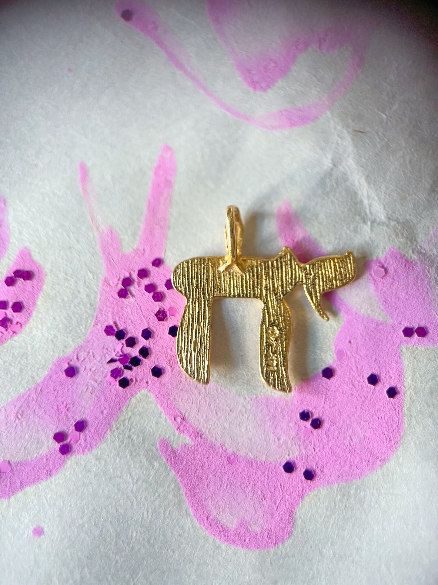 Vintage Small Chai 14k Yellow Gold Charm