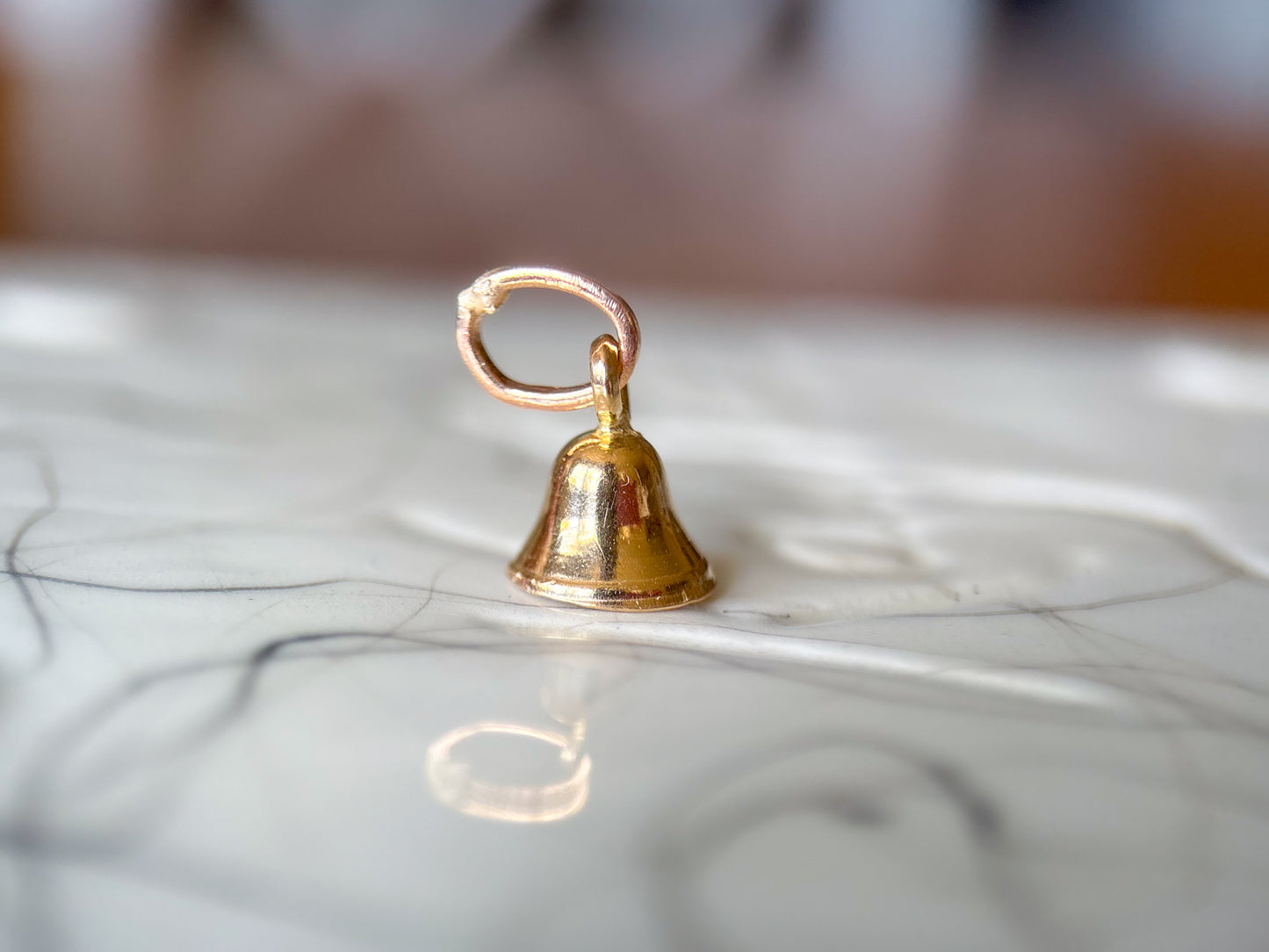 Vintage Bell 14k Yellow Gold Charm
