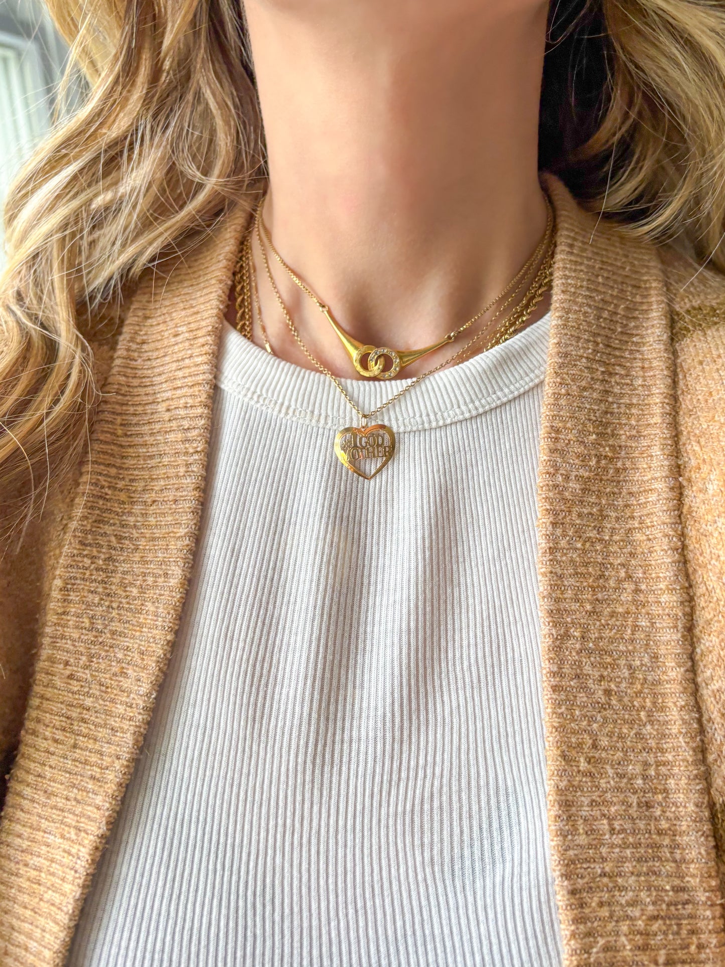 Vintage "#1 God Mother" 14k Yellow Gold Charm