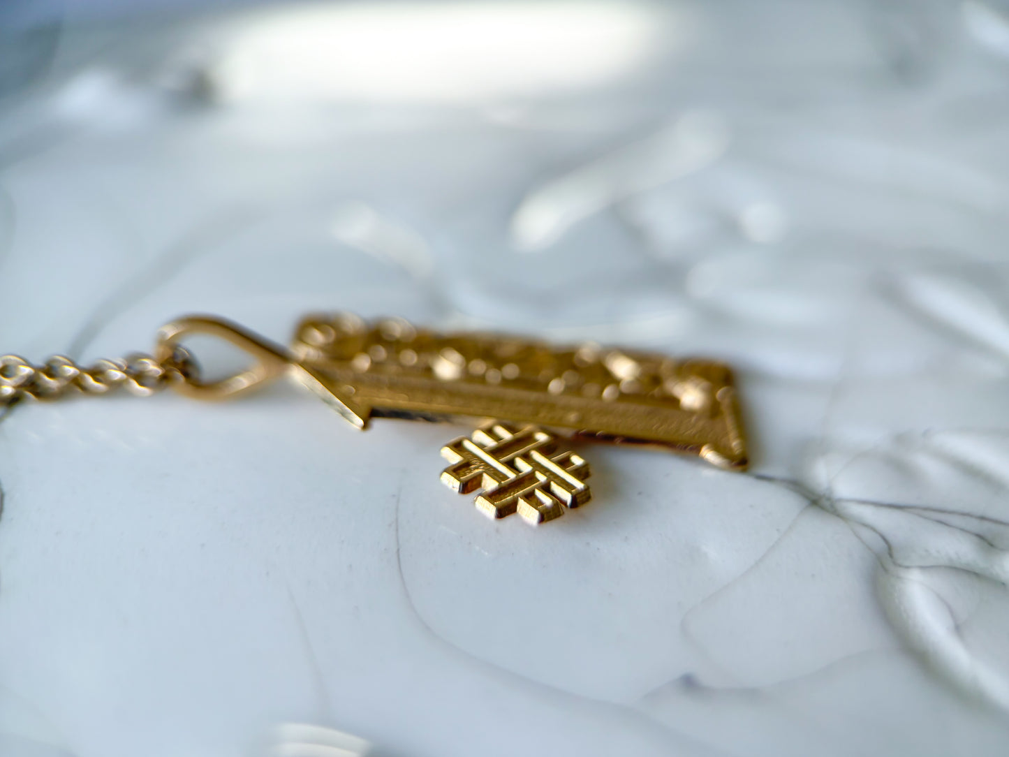 Vintage "#1 Grandma" 14k Yellow Gold Charm