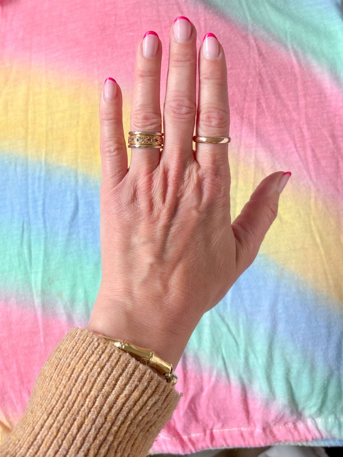 Vintage 14k Rose Gold Band, Circa 1930s
