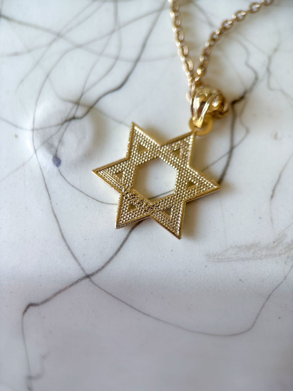 Various 10k Yellow Gold Star of David Charms