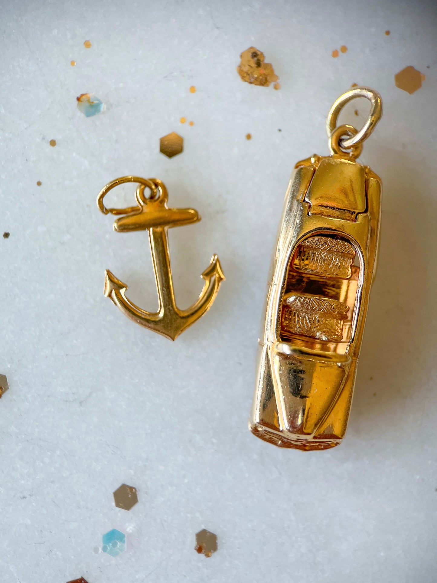 Vintage Convertible Car 14k Yellow Gold Charm