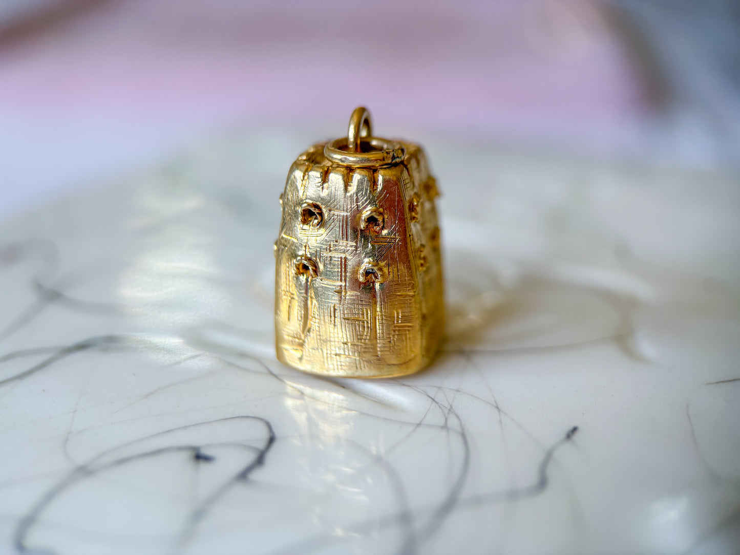 Vintage Hut 14k Yellow Gold Charm, circa 1960's