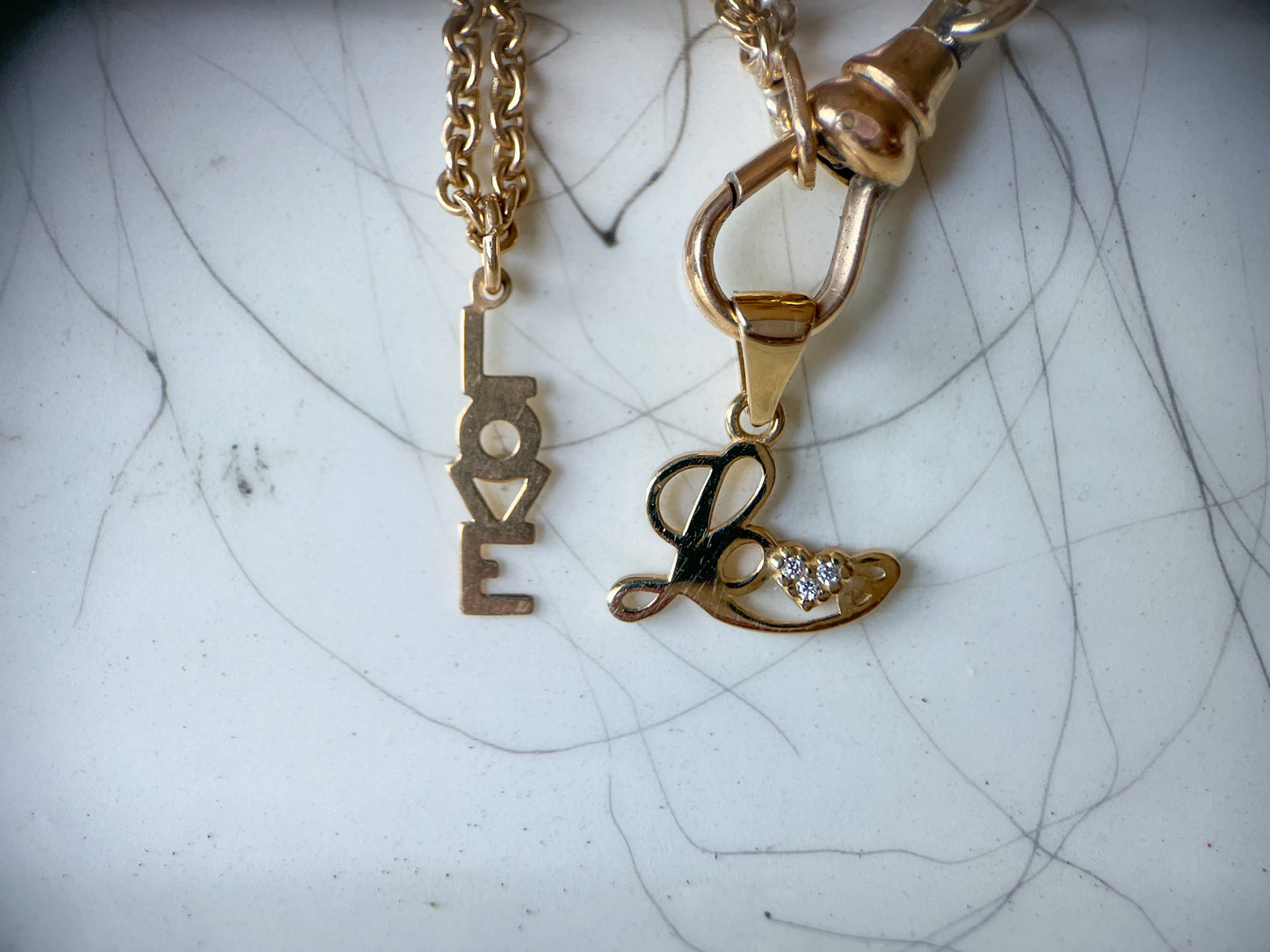 Vintage “Love” 10k Yellow Gold Charm