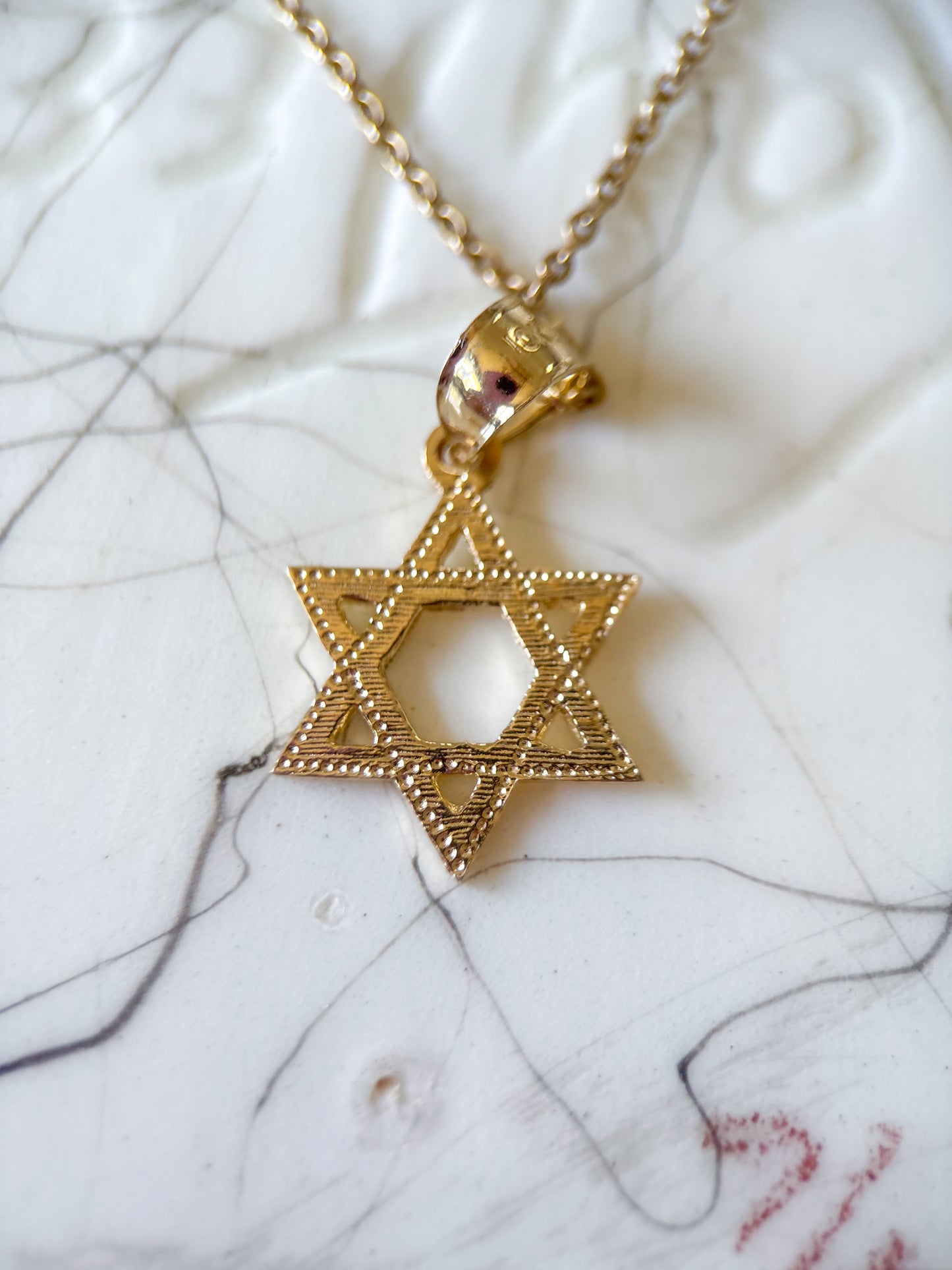 Various 10k Yellow Gold Star of David Charms