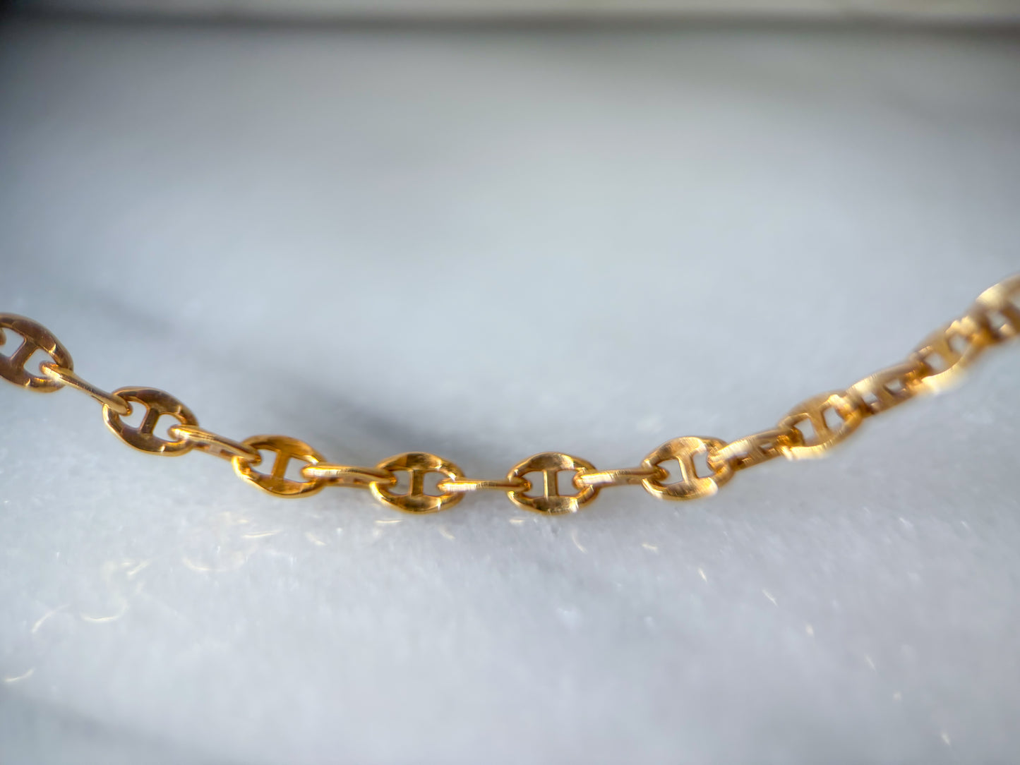 Vintage Mariner 10k Yellow Gold Chain 20 Inch Necklace