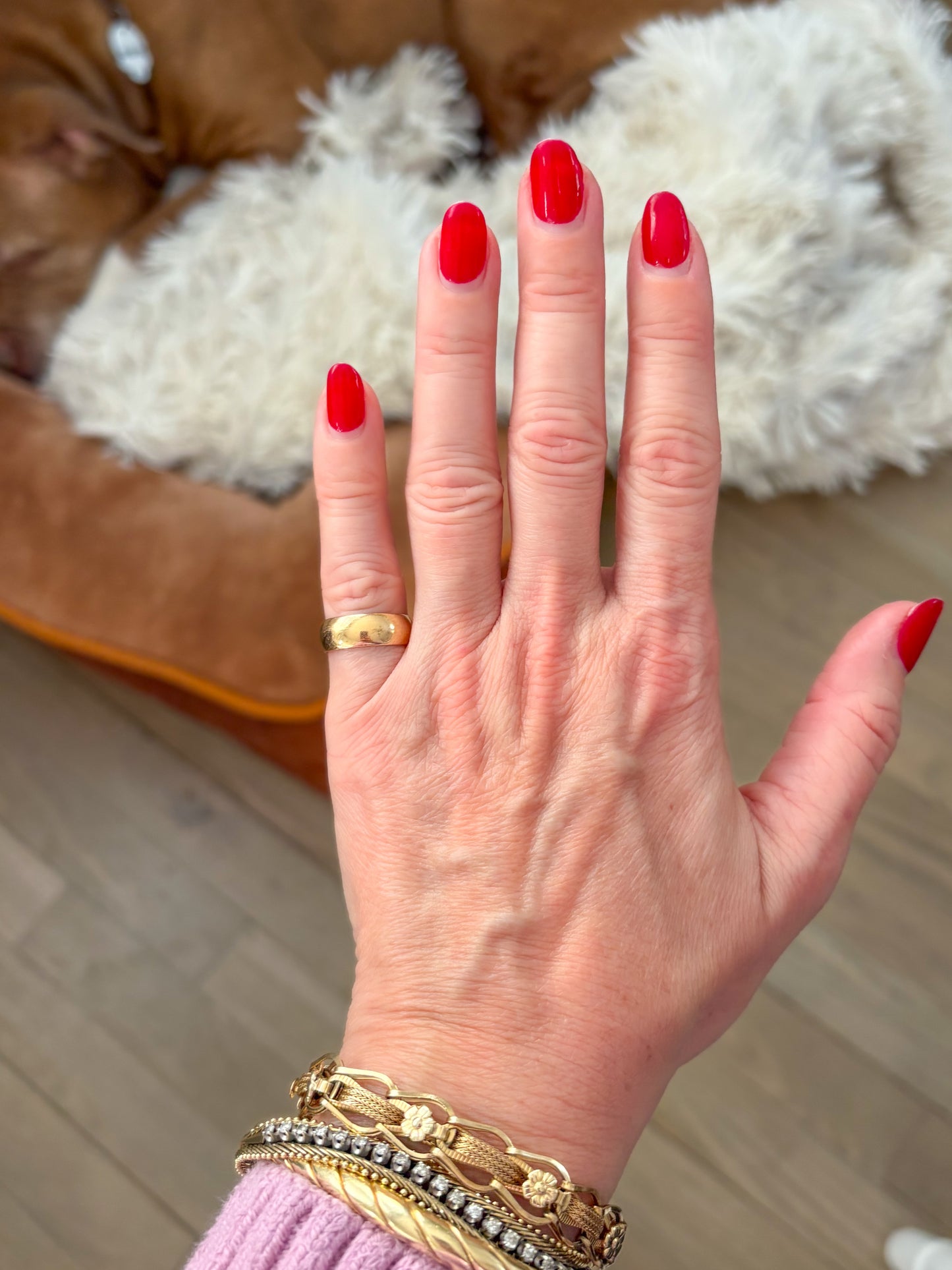 Vintage Thick 14k Yellow Gold Band Ring, Size 4 1/4