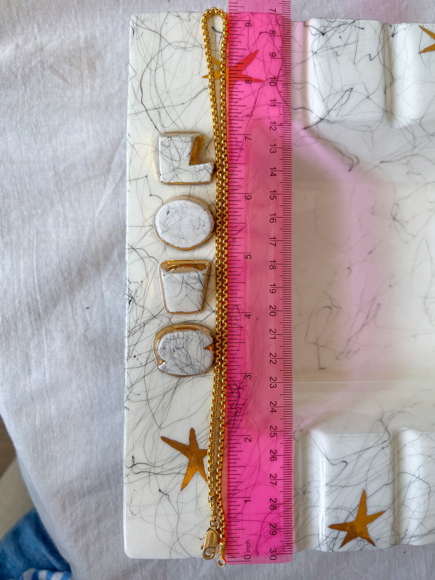 Vintage Rolo 22k Yellow Gold Chain 18.5 Inch Necklace