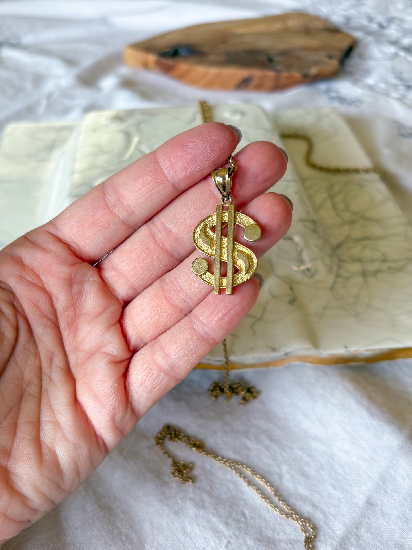 Various Dollar Sign 10k Yellow Gold Charms