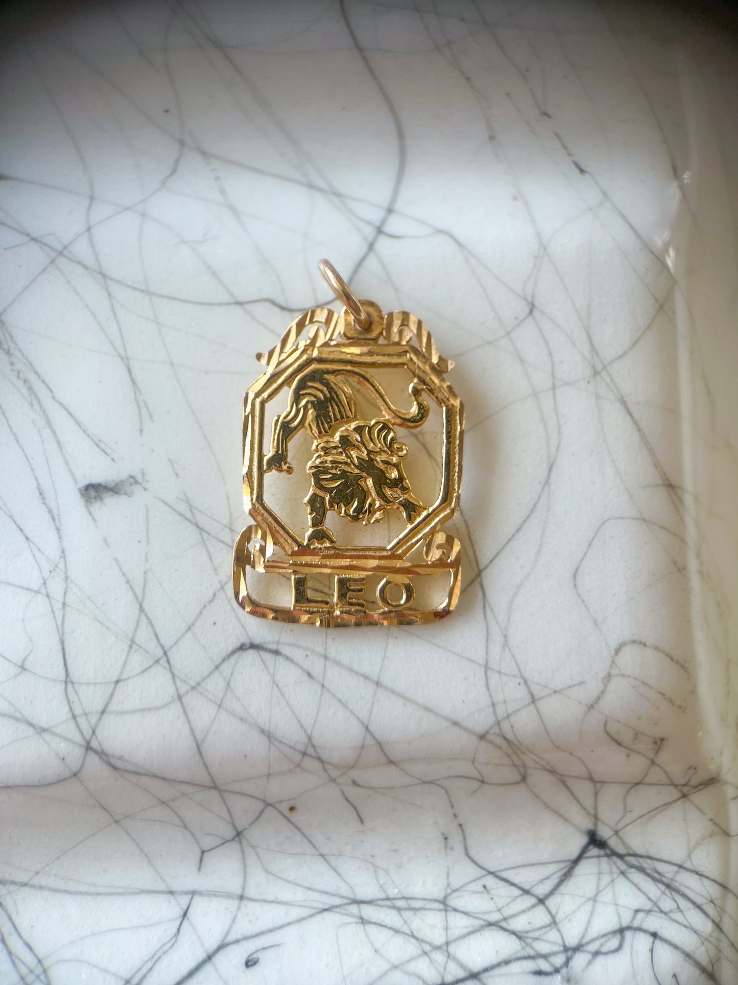 Vintage Leo, Cancer and Libra Zodiac Signs in 12k and 14k Yellow Gold Charms
