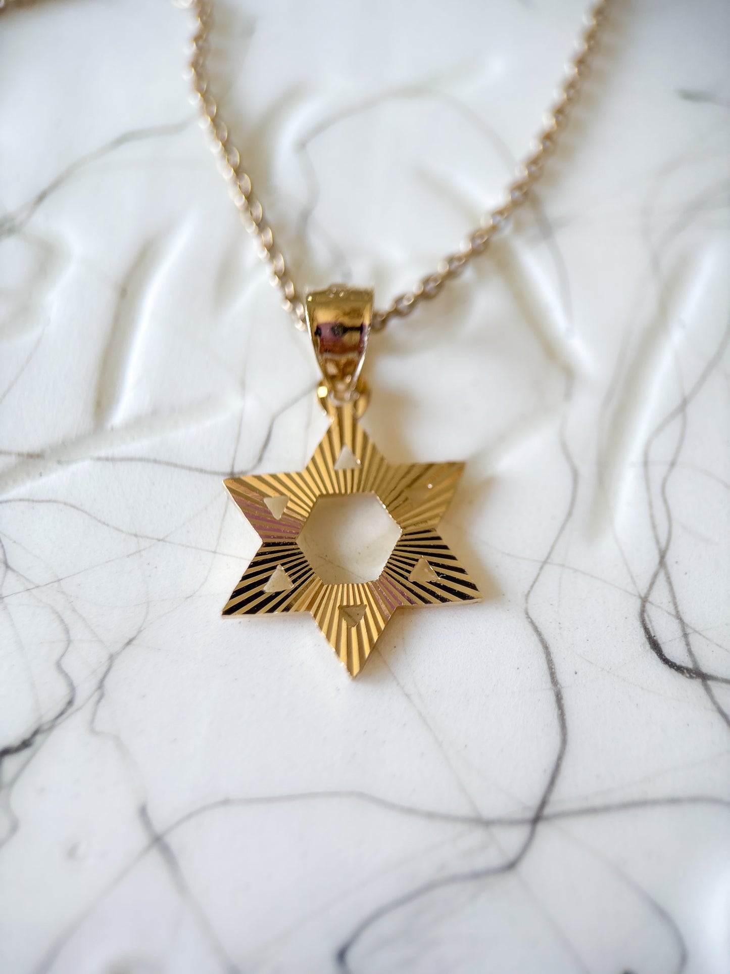Various 10k Yellow Gold Star of David Charms