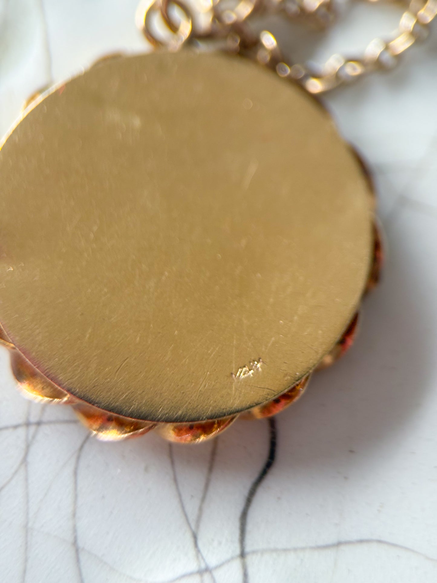 Vintage Love Birds 14k Yellow Gold Charm