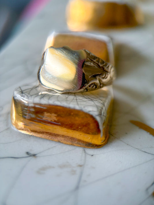 Vintage Signet 14k Yellow Gold Ring