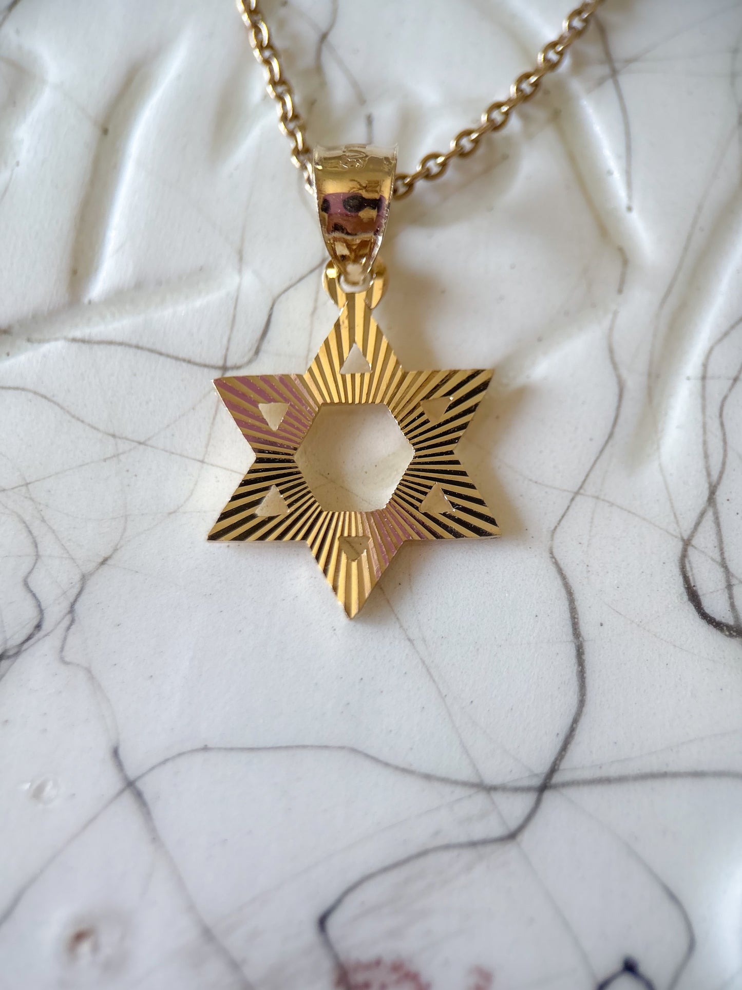 Various 10k Yellow Gold Star of David Charms