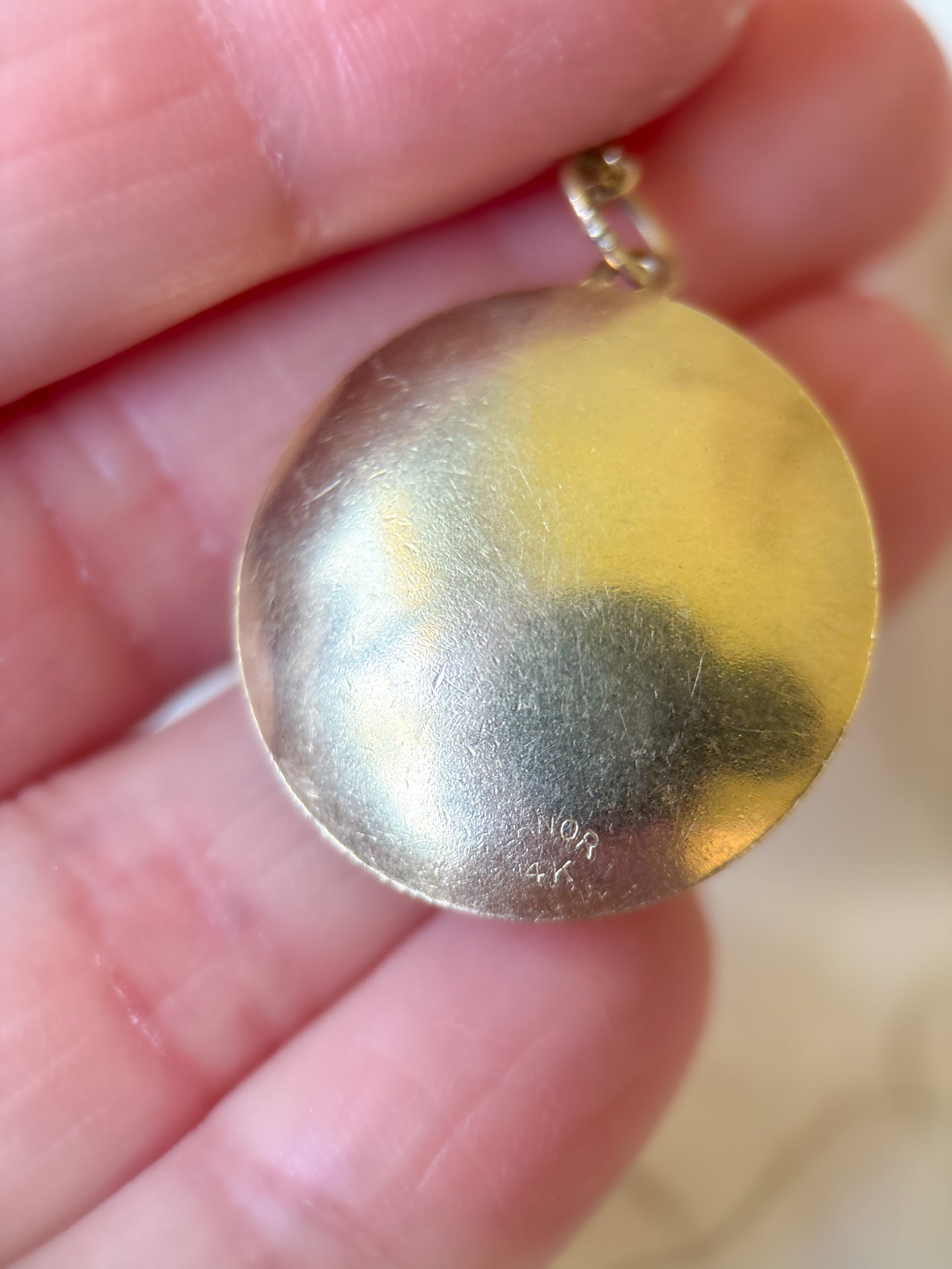 Vintage Palm Tree 14k Yellow Gold Charm
