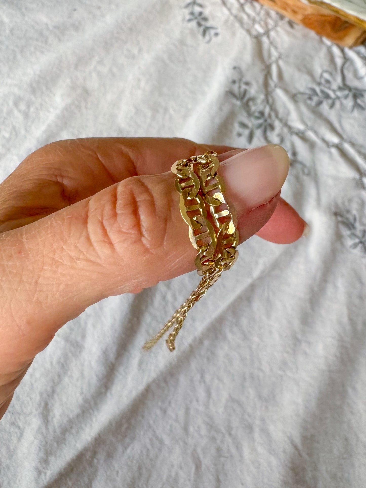 Vintage Mariner 14k Yellow Gold Chain 19 Inch Necklace