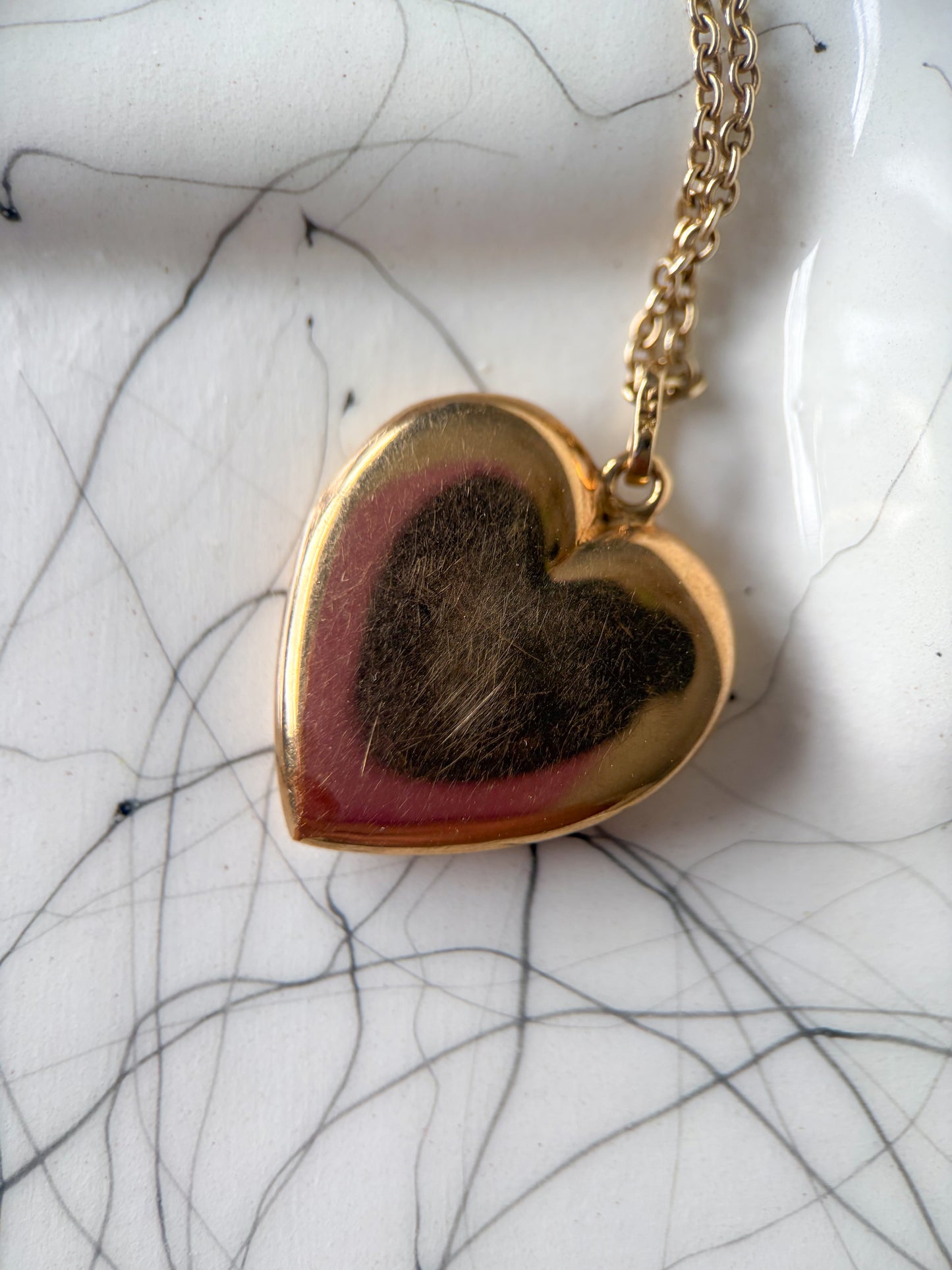 Vintage Heart Locket 14k Yellow Gold Charm