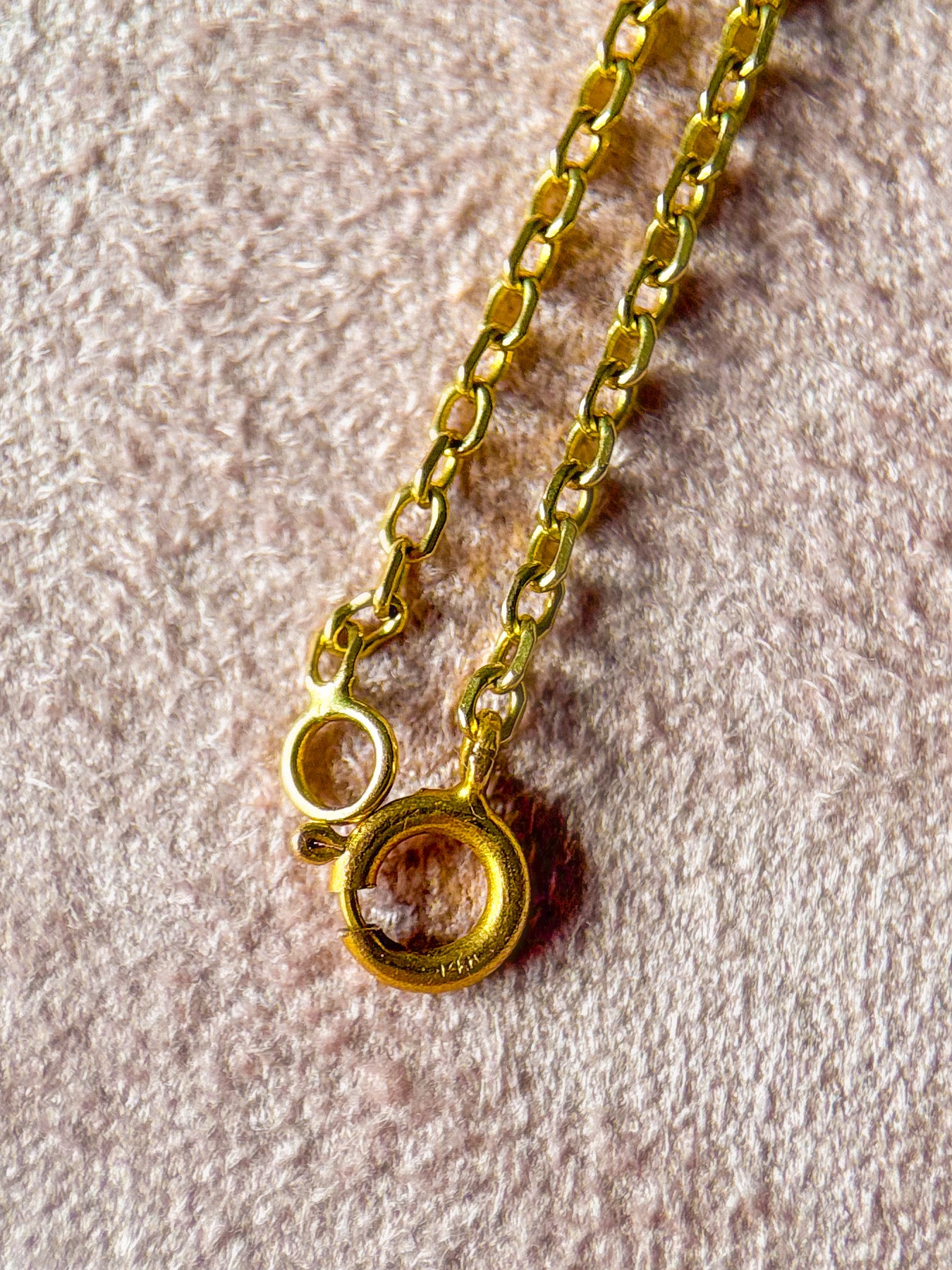 Vintage Cable Chain 14k Yellow Gold 21 Inch Necklace