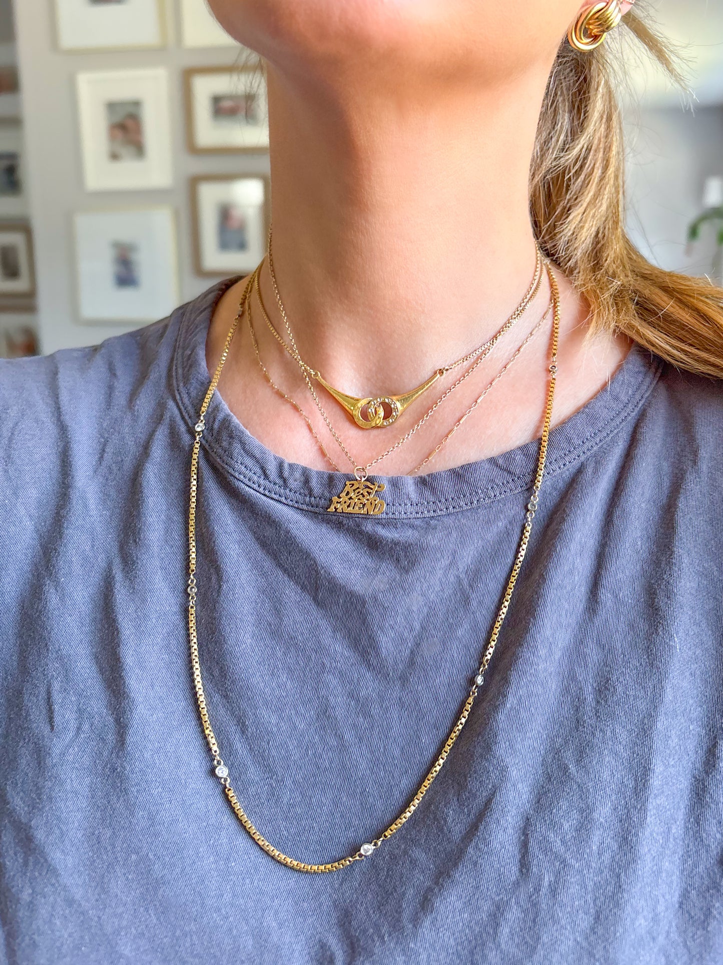 Vintage "Best Friend" 14k Yellow Gold Charm