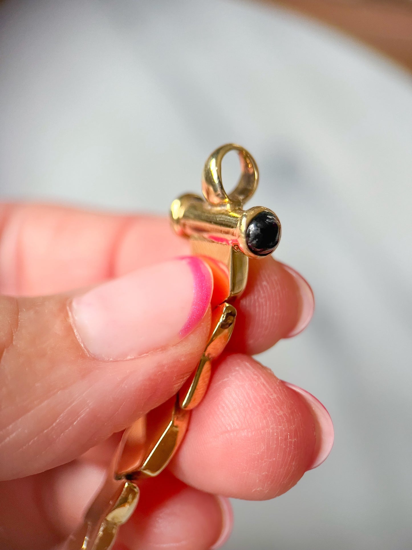 Vintage XOXO 14k Yellow Gold Flat Link 6.5 Inch Bracelet (has matching necklace!)