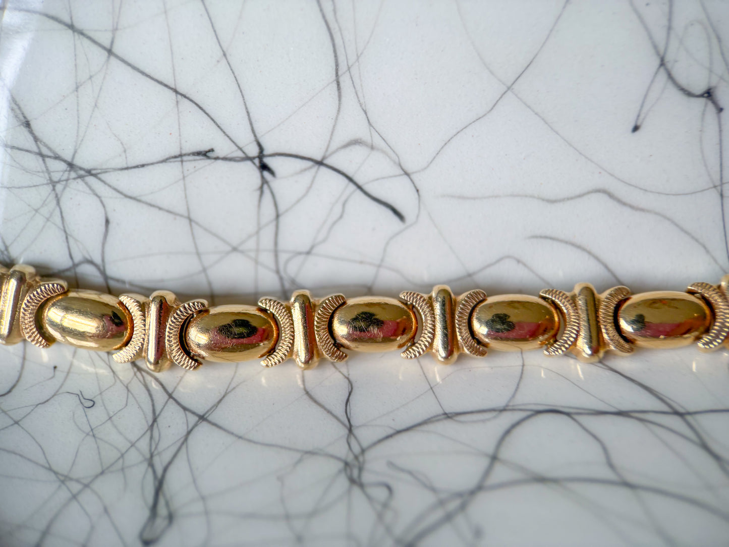 Vintage Chunky 14k Yellow Gold Chain 16.5 Inch Necklace