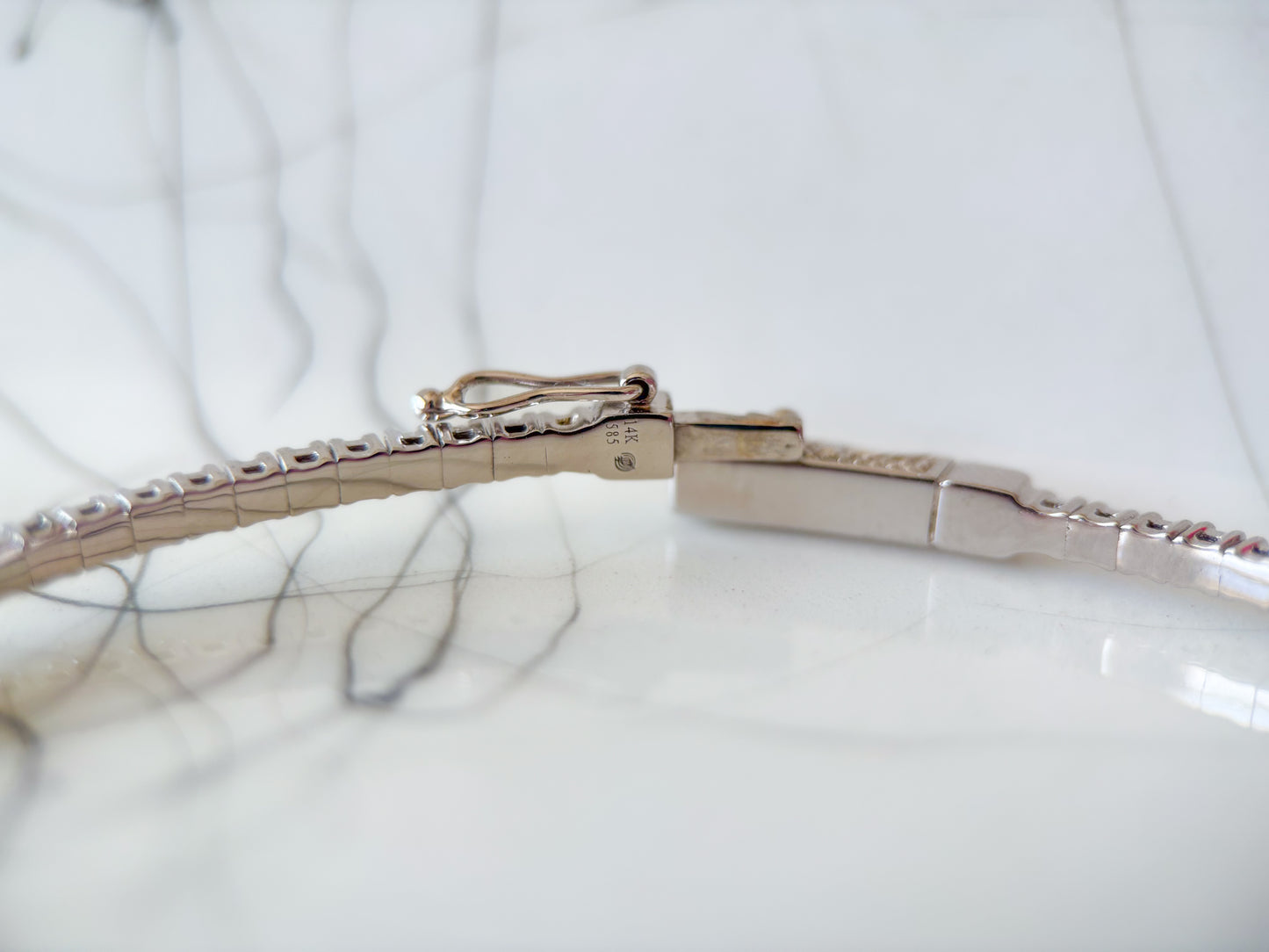 Natural Diamond Flex 7 Inch Tennis Bangle